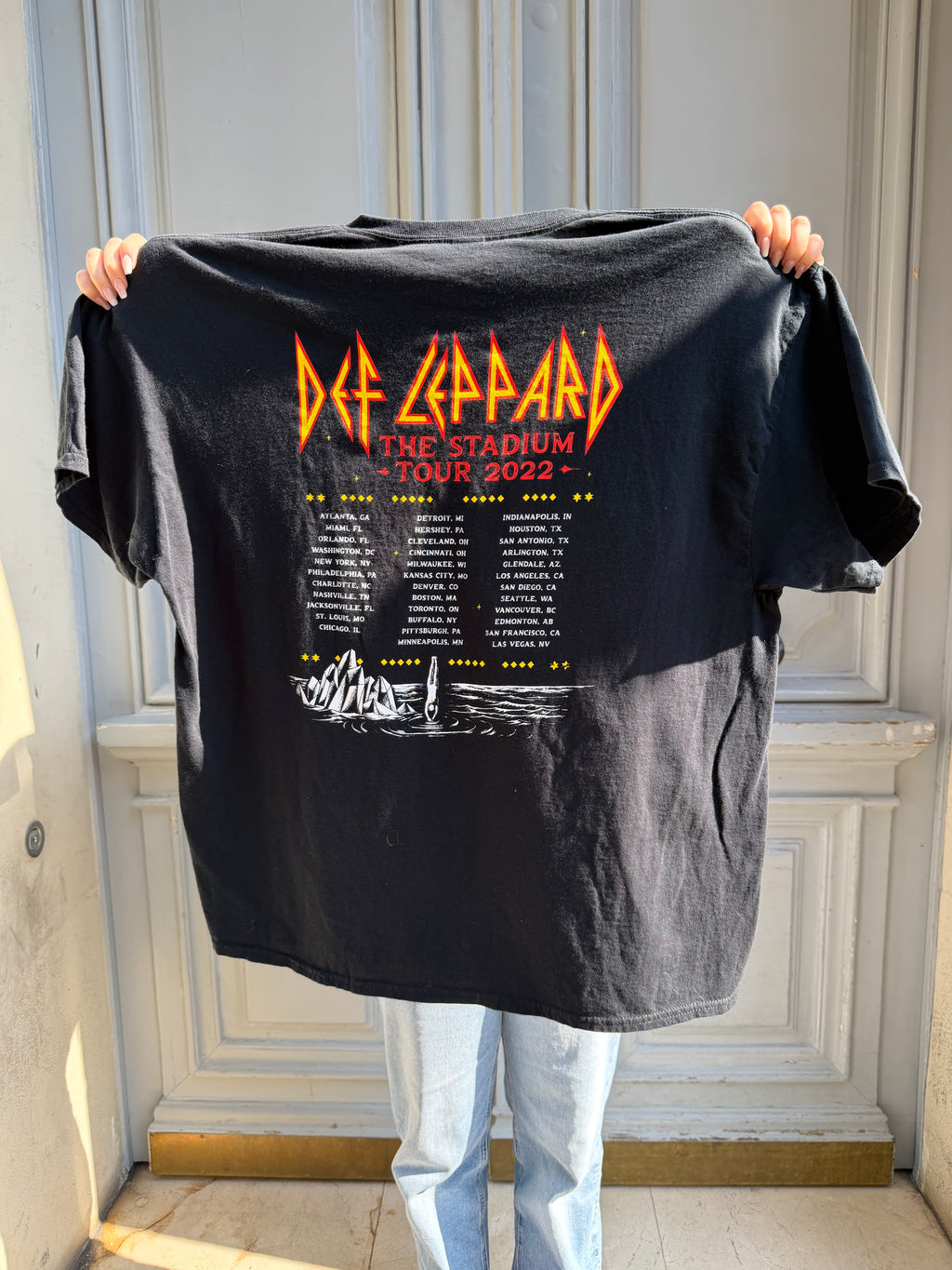 T-shirt noir Def Leppard