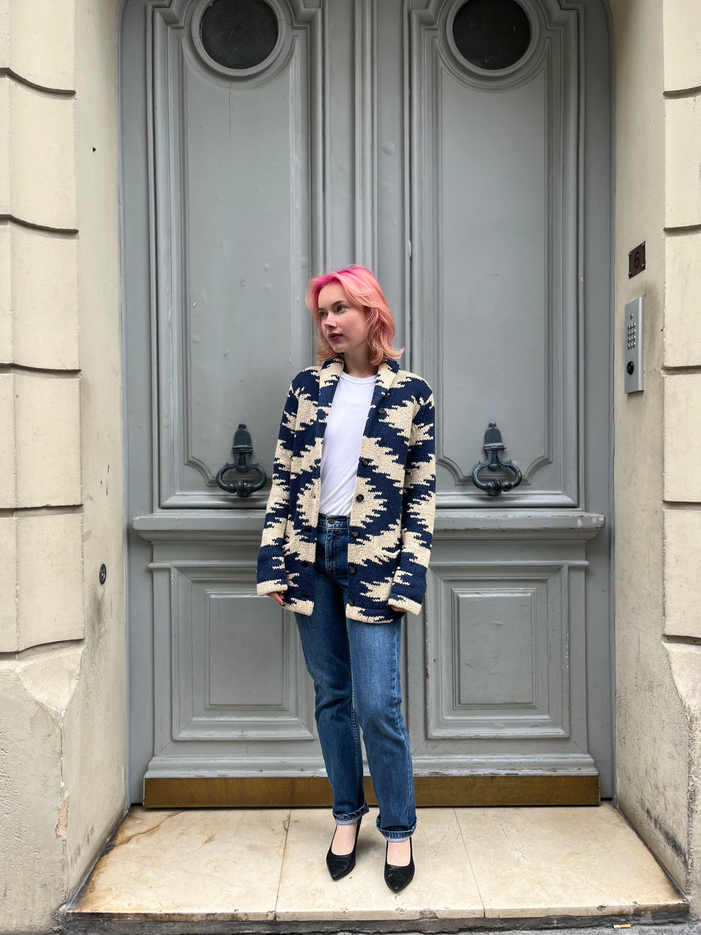 Gilet Ralph Lauren en maille navajo