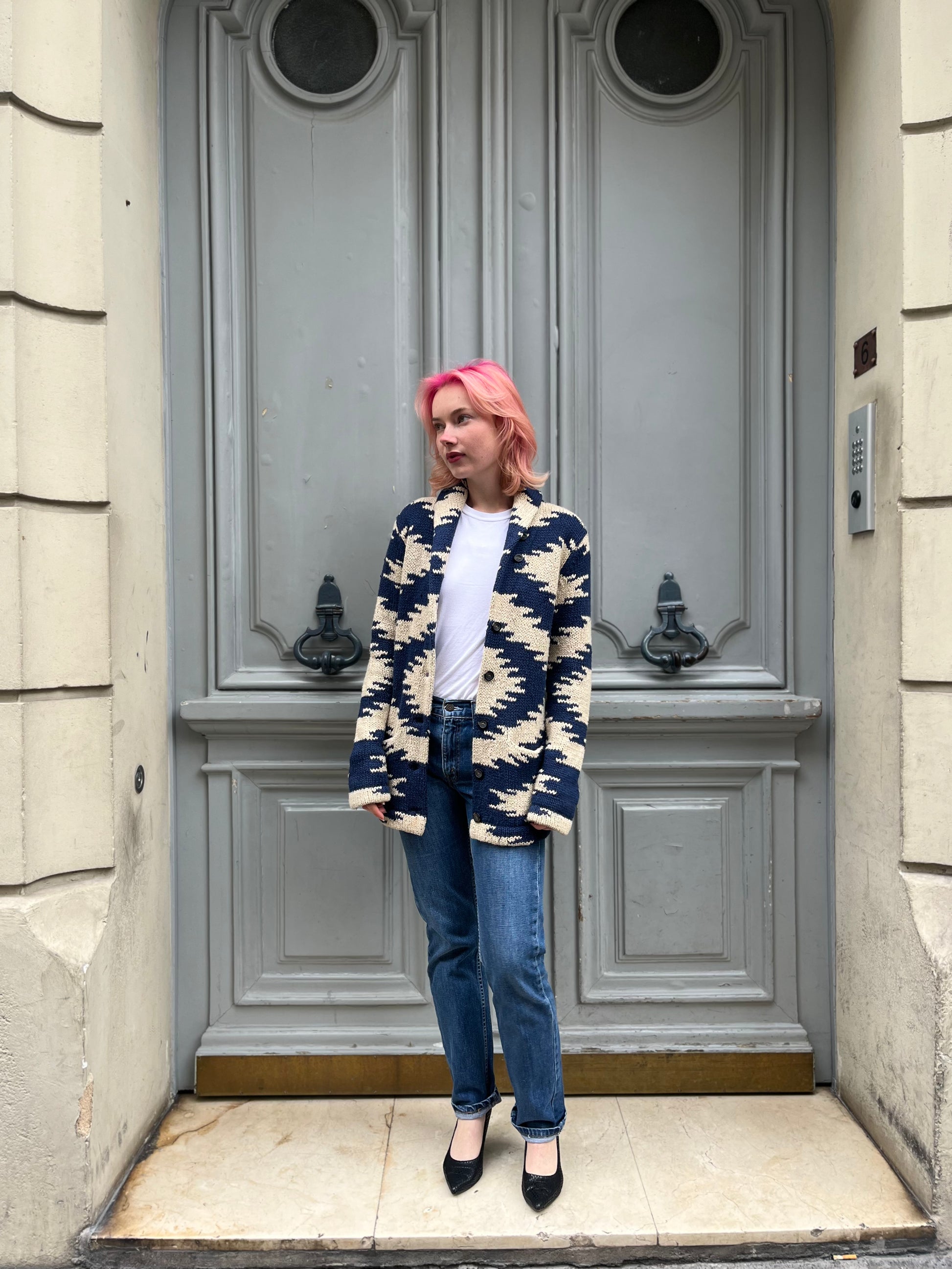 Gilet Ralph Lauren en maille navajo