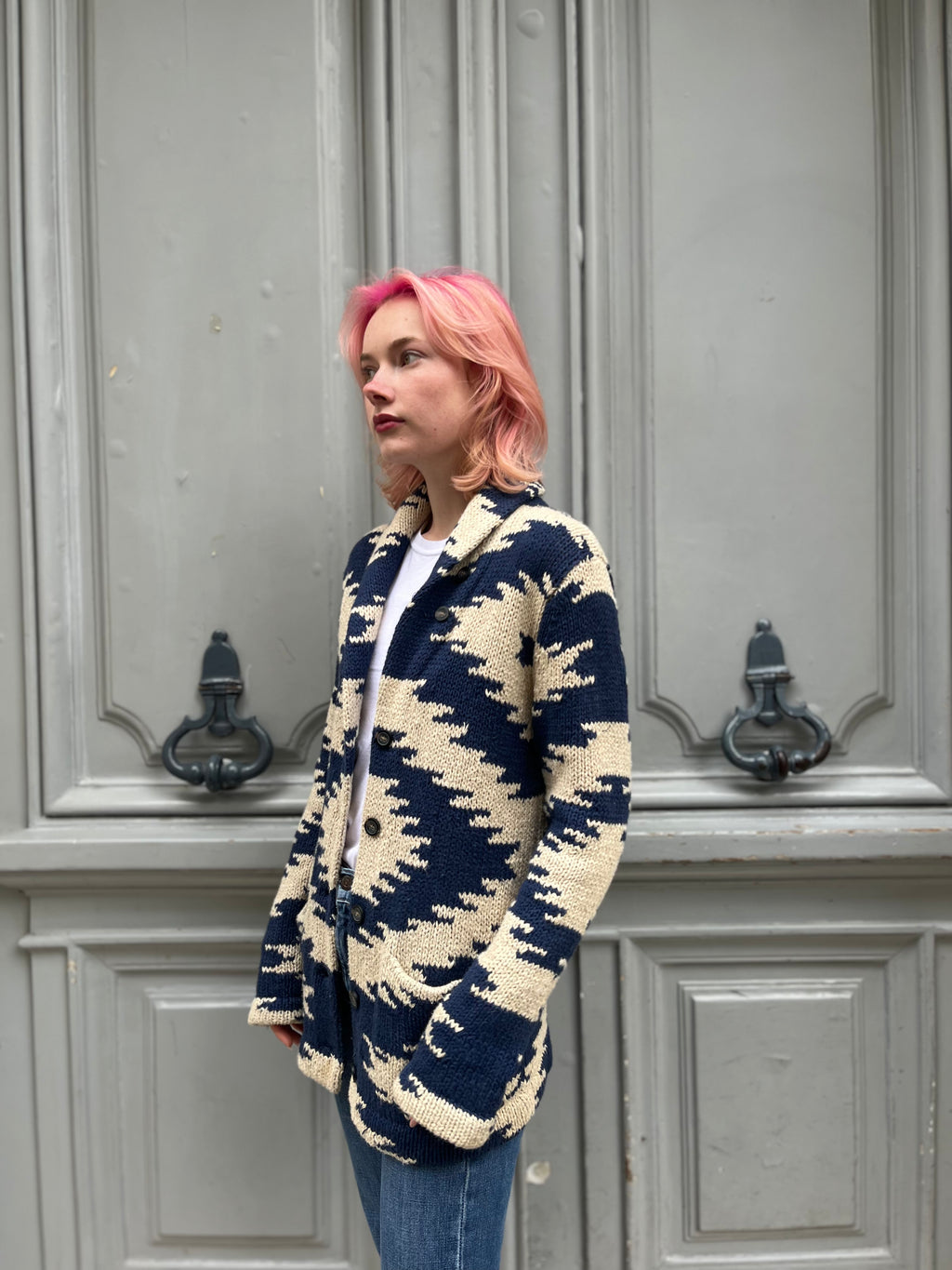 Gilet Ralph Lauren en maille navajo