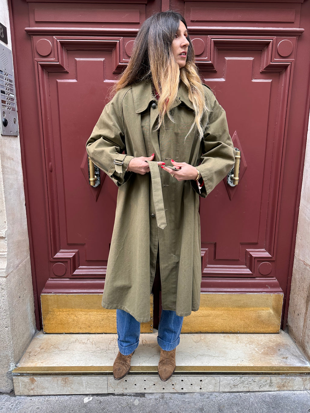 Manteau militaire en coton