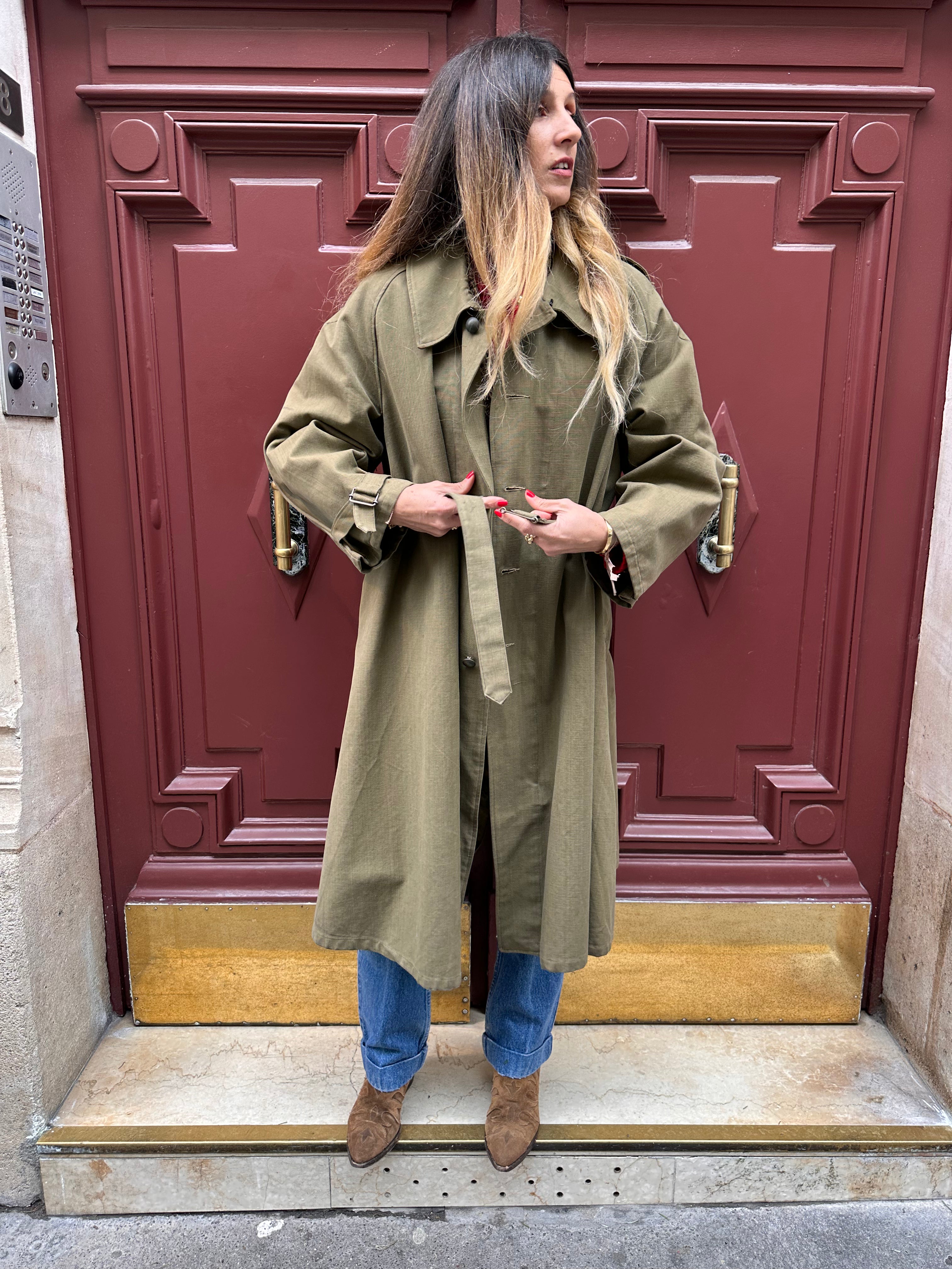 Manteau militaire en coton