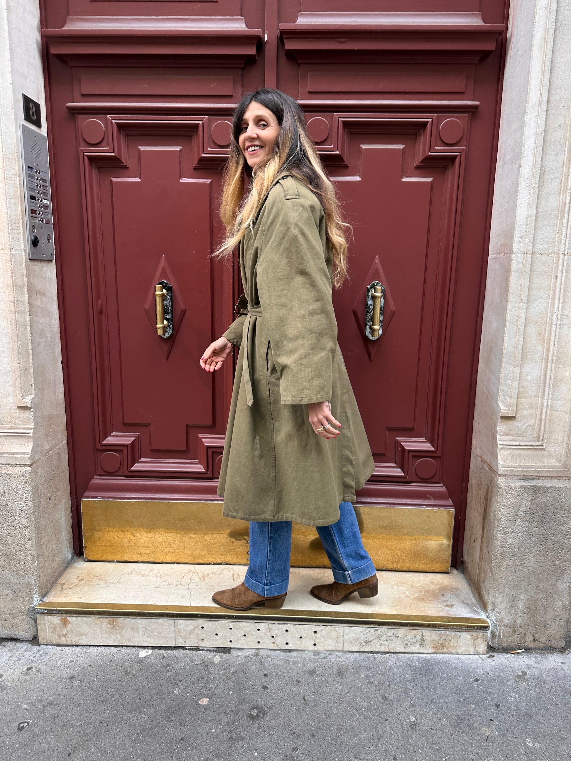 Manteau militaire en coton