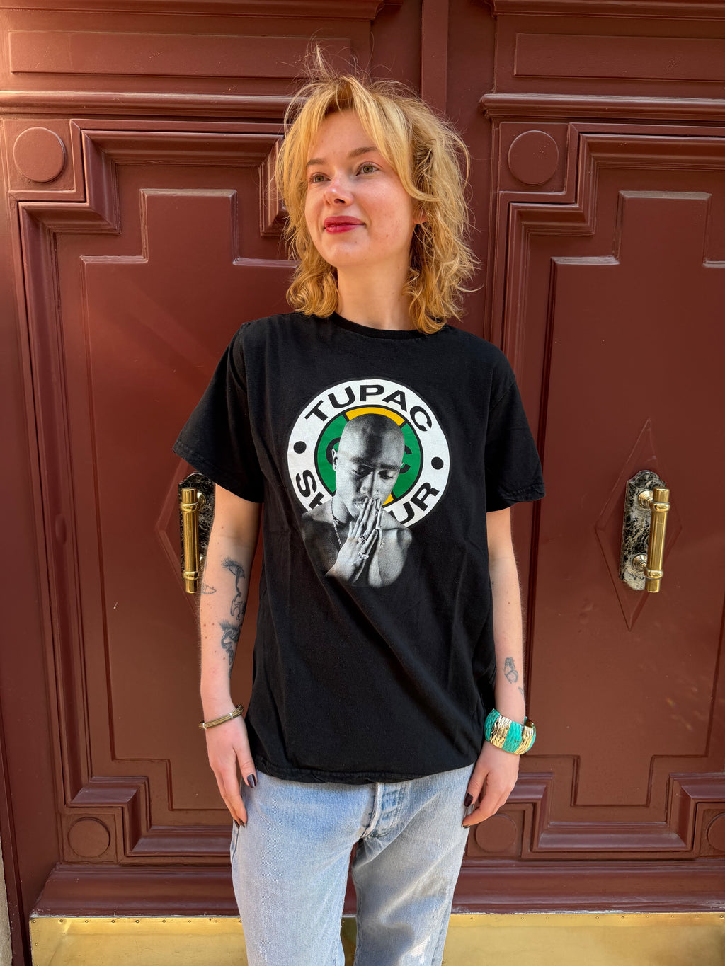 T-shirt noir Tupac
