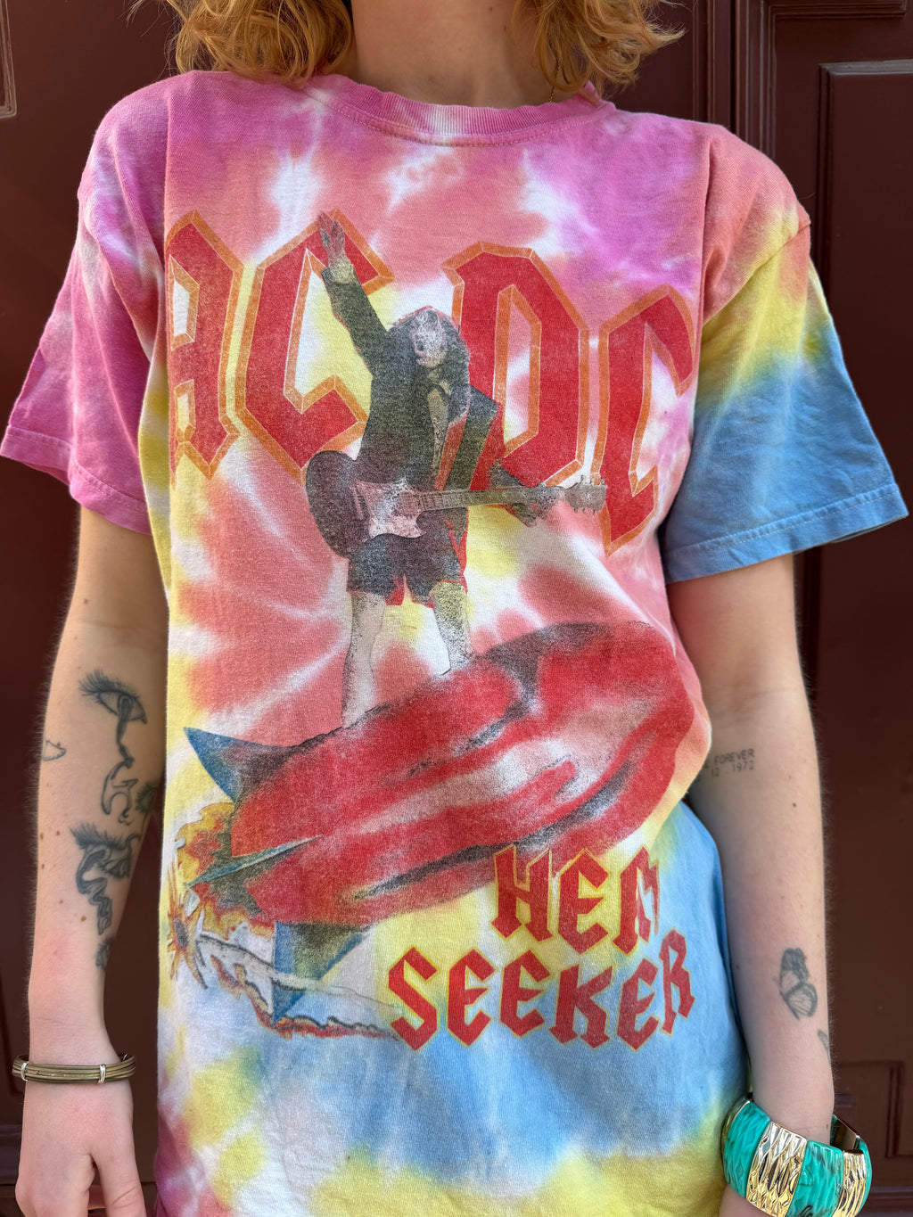 T-shirt Tie and Dye ACDC