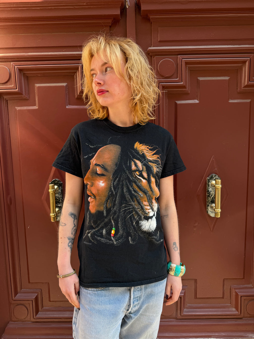 T-shirt noir Bob Marley