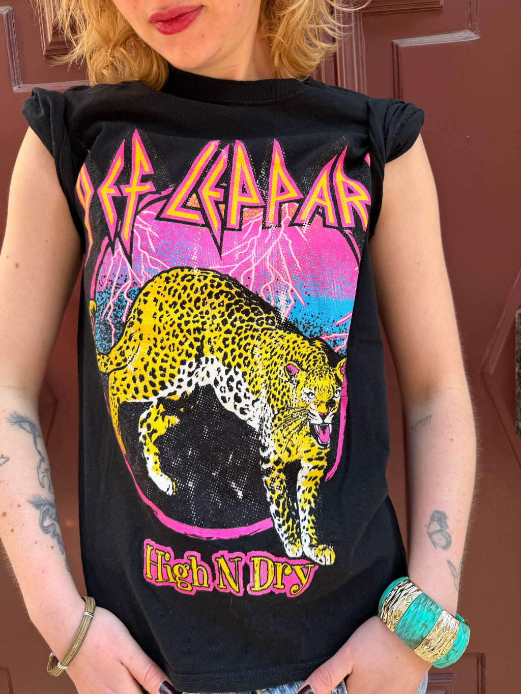 T-shirt noir Def Leppard