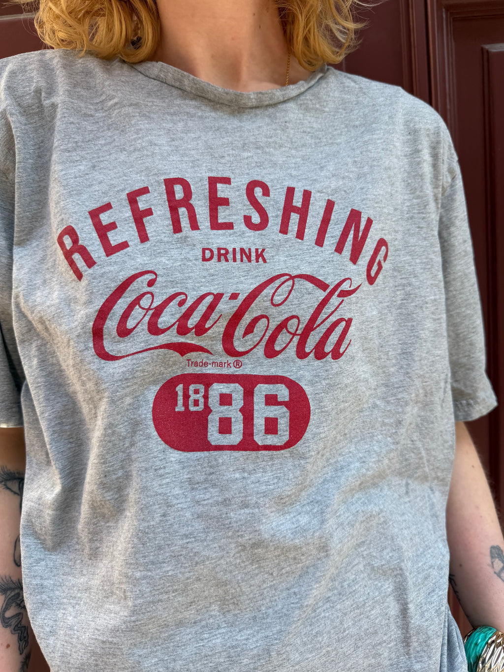 T-shirt gris Coca Cola