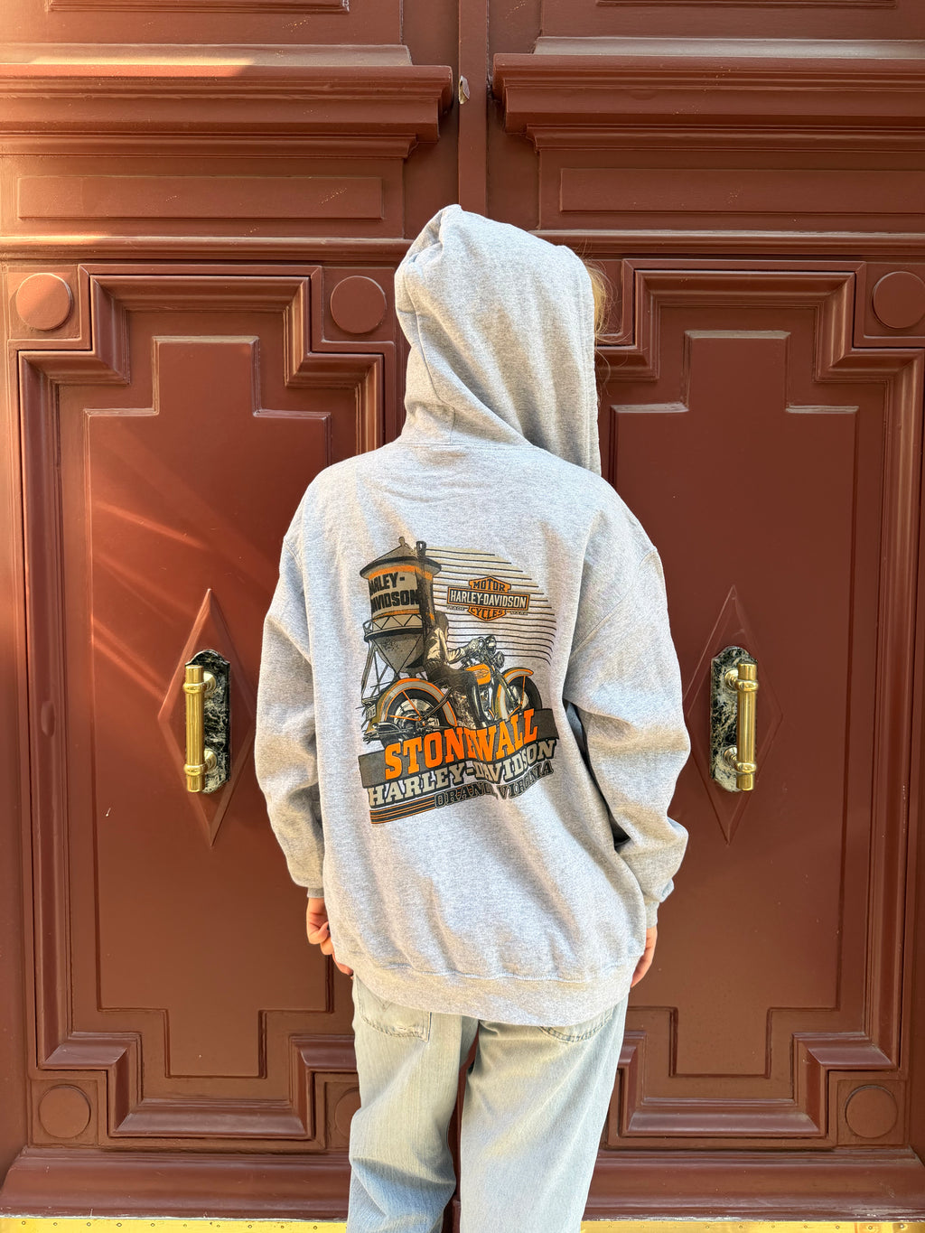 Gilet a capuche gris Harley Davidson