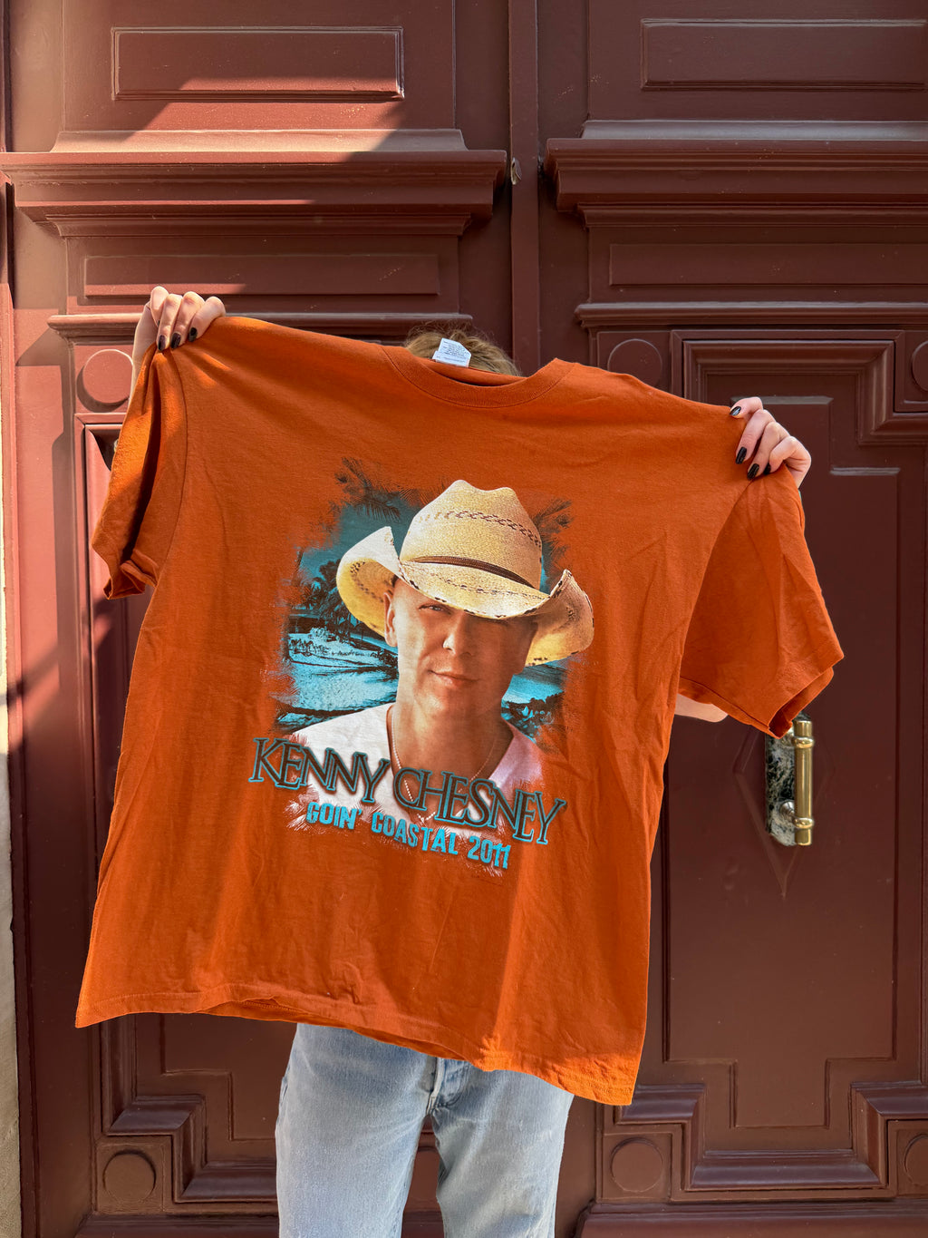 T-shirt orange Kenny Chesney