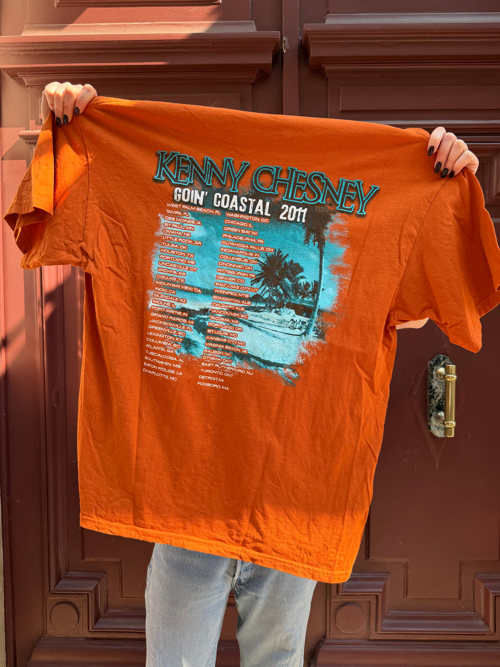 T-shirt orange Kenny Chesney
