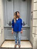 Veste worker bleu roi