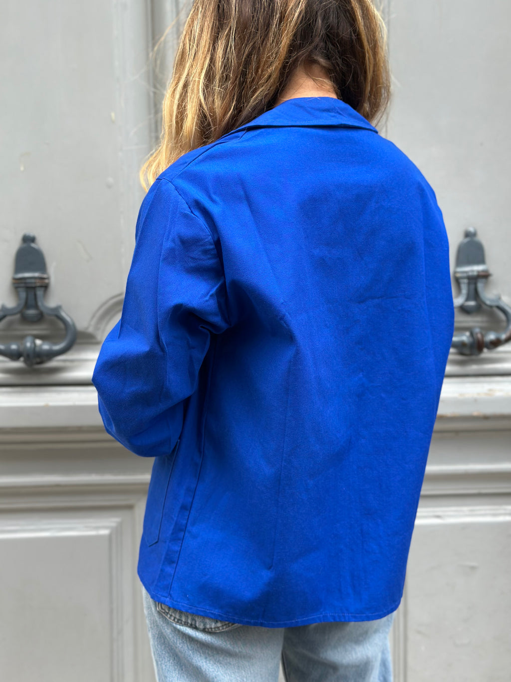 Veste worker bleu roi