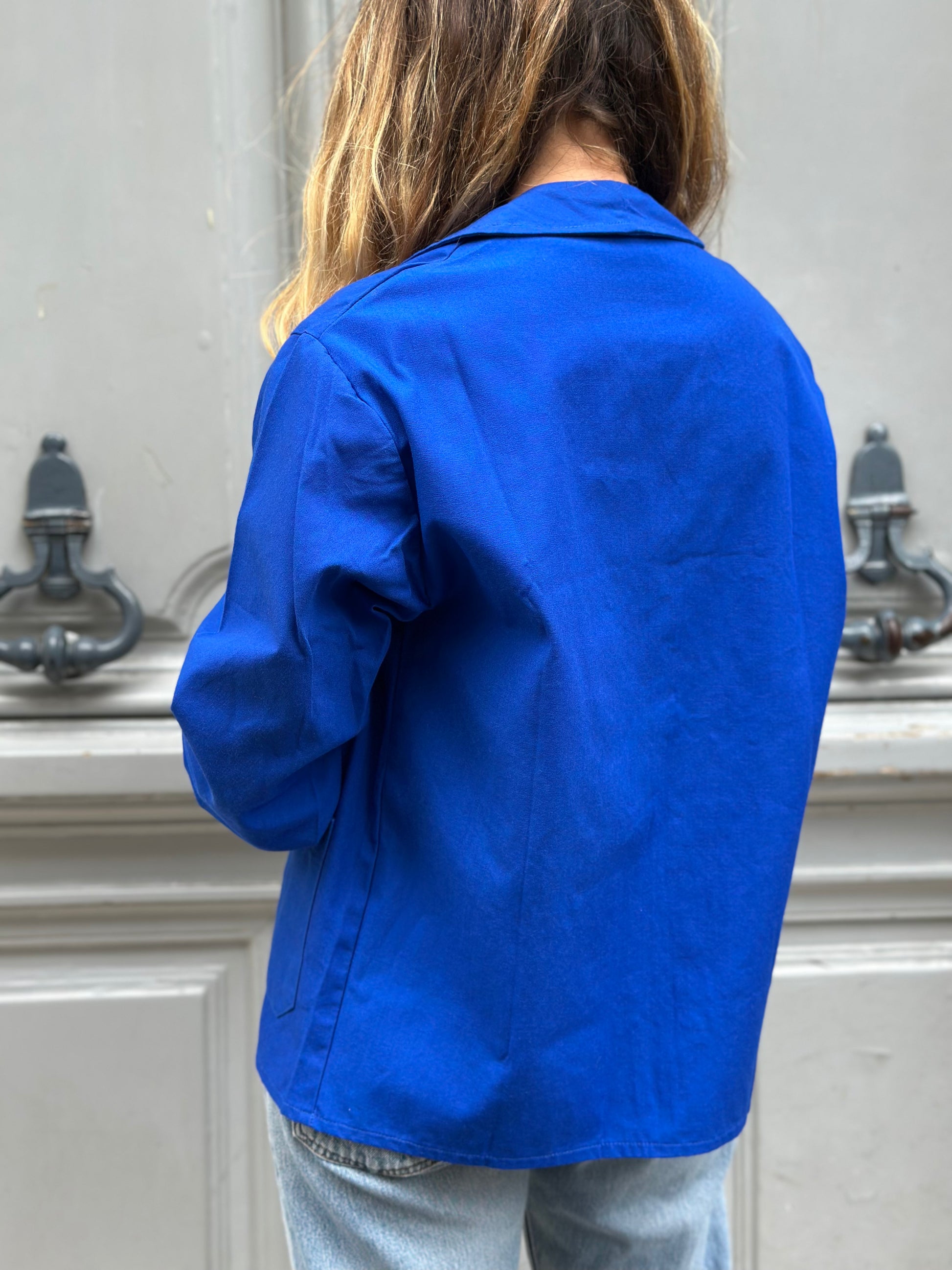 Veste worker bleu roi