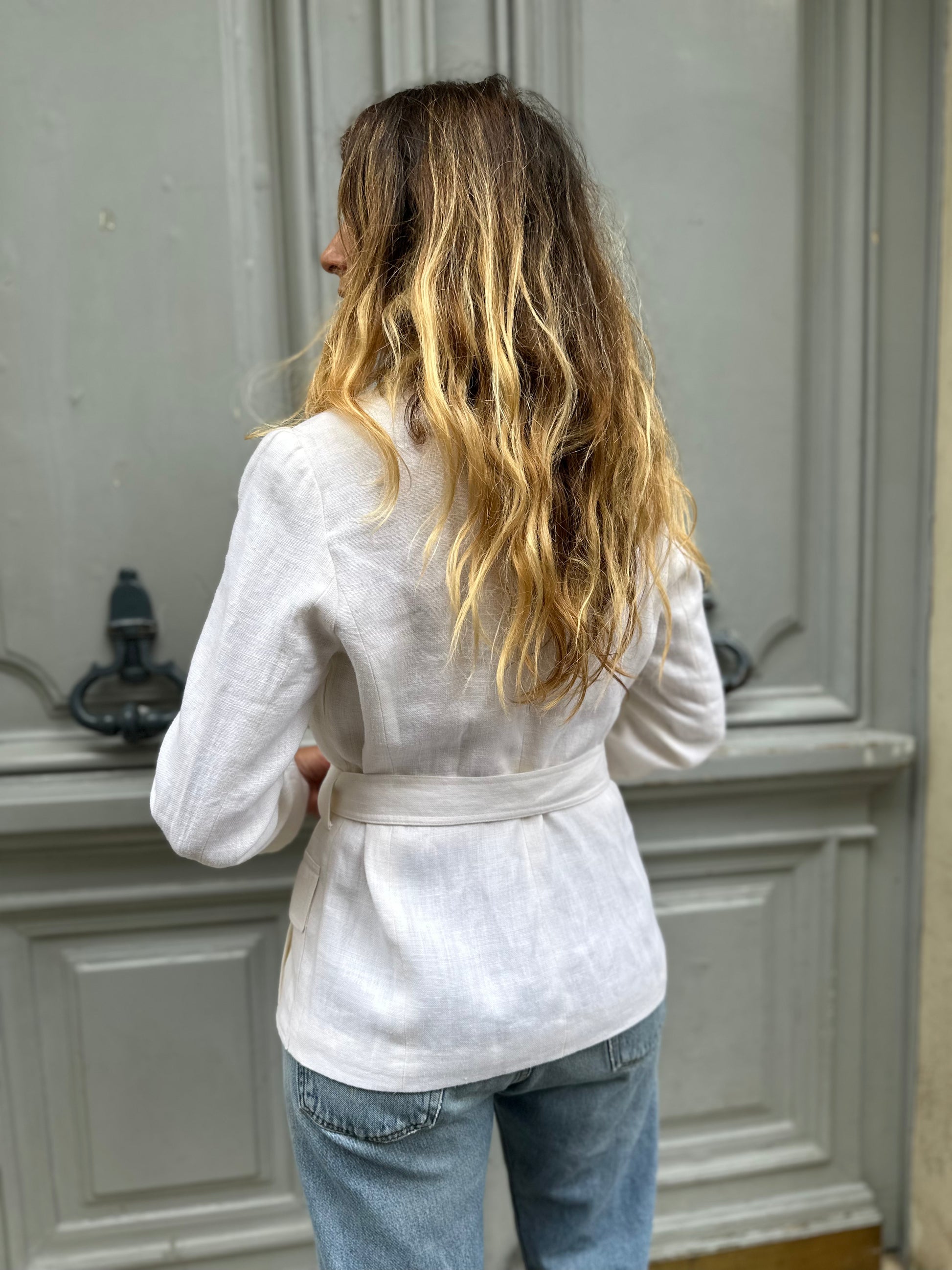 Saharienne blanc cassé