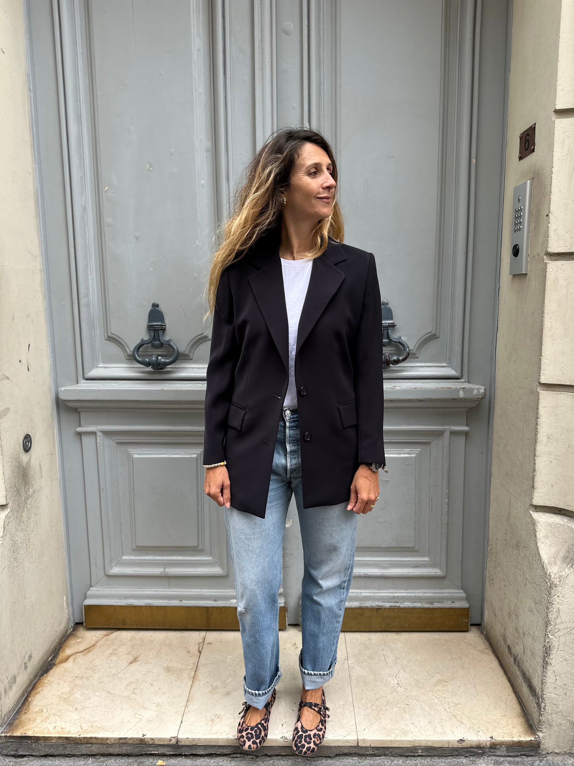 Blazer bleu nuit Donna Karan