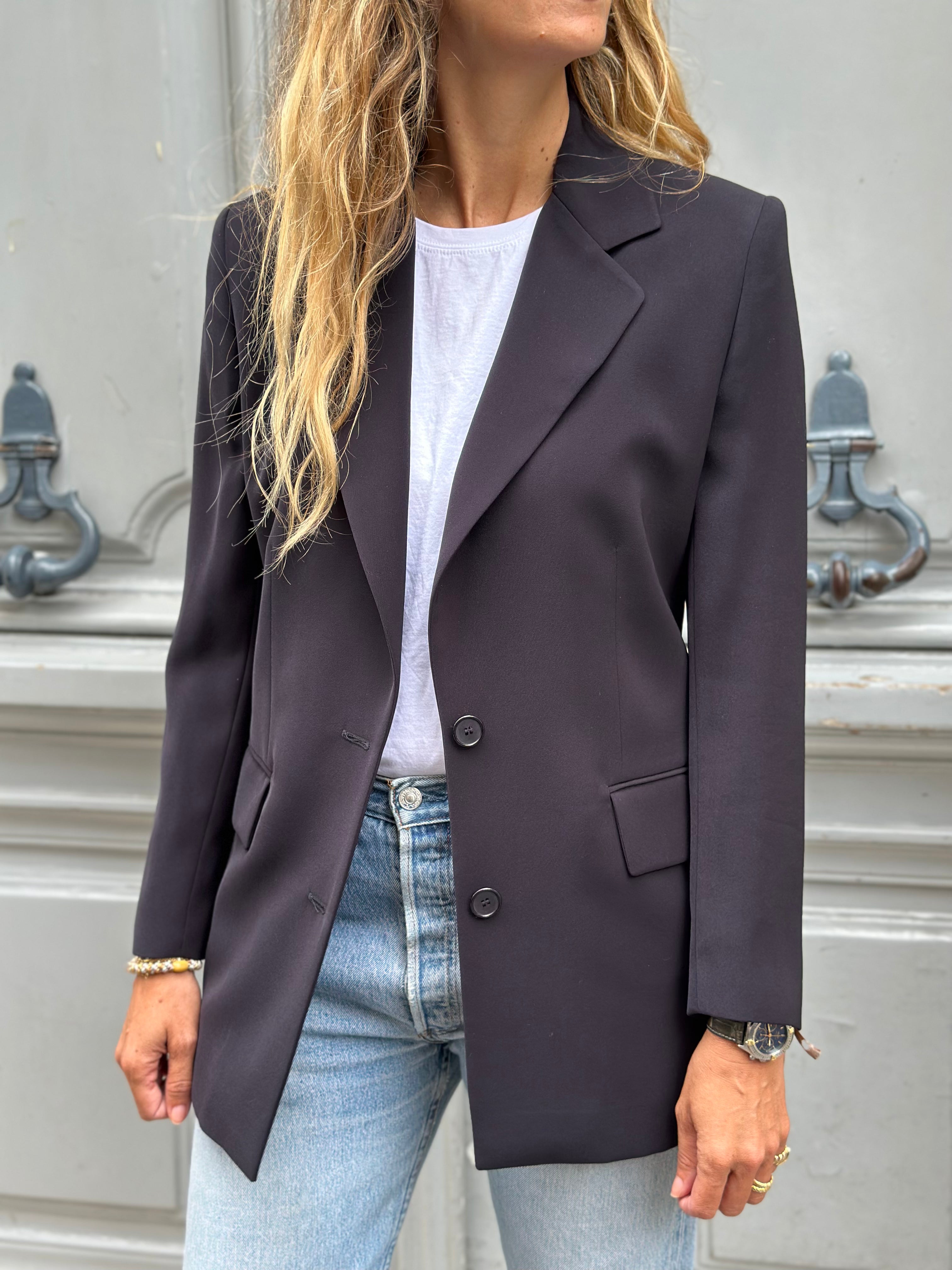 Blazer bleu nuit Donna Karan