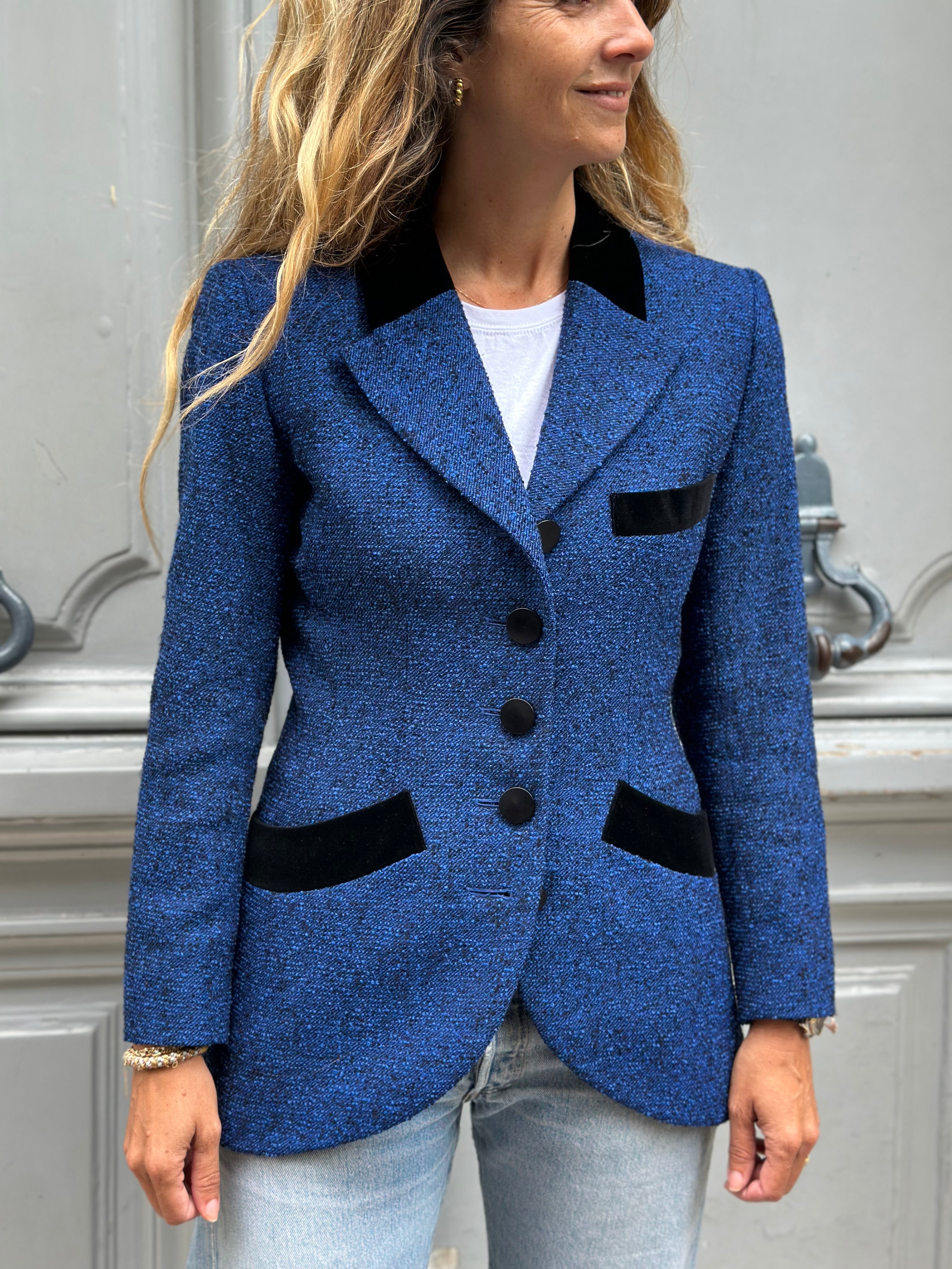 Veste YSL Variation bleu roi