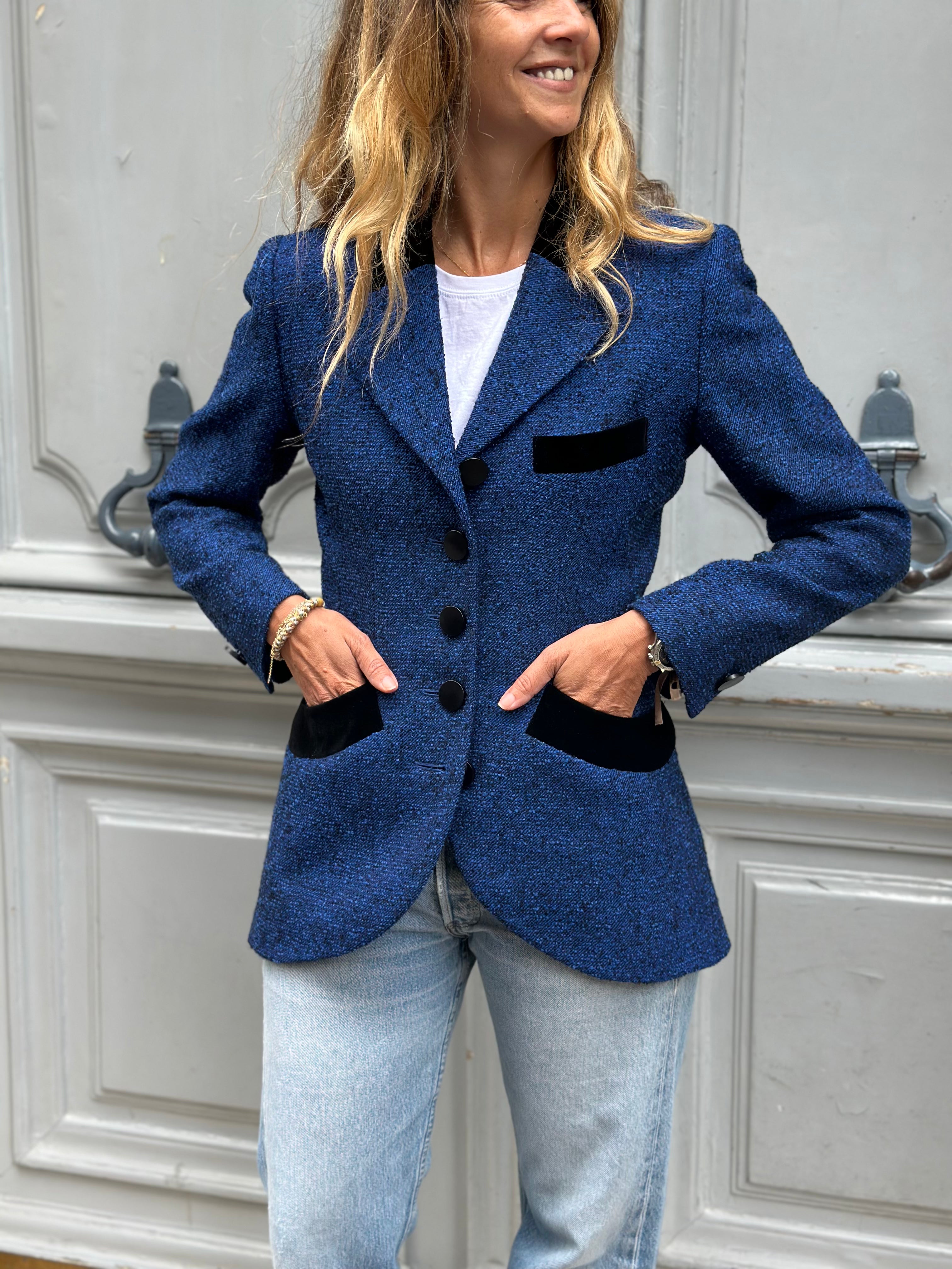 Veste YSL Variation bleu roi