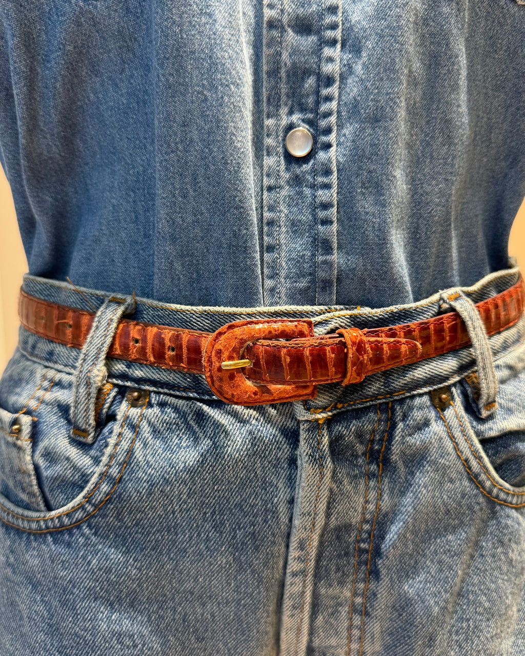 Ceinture fine à écailles