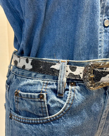 Ceinture imprimé vache