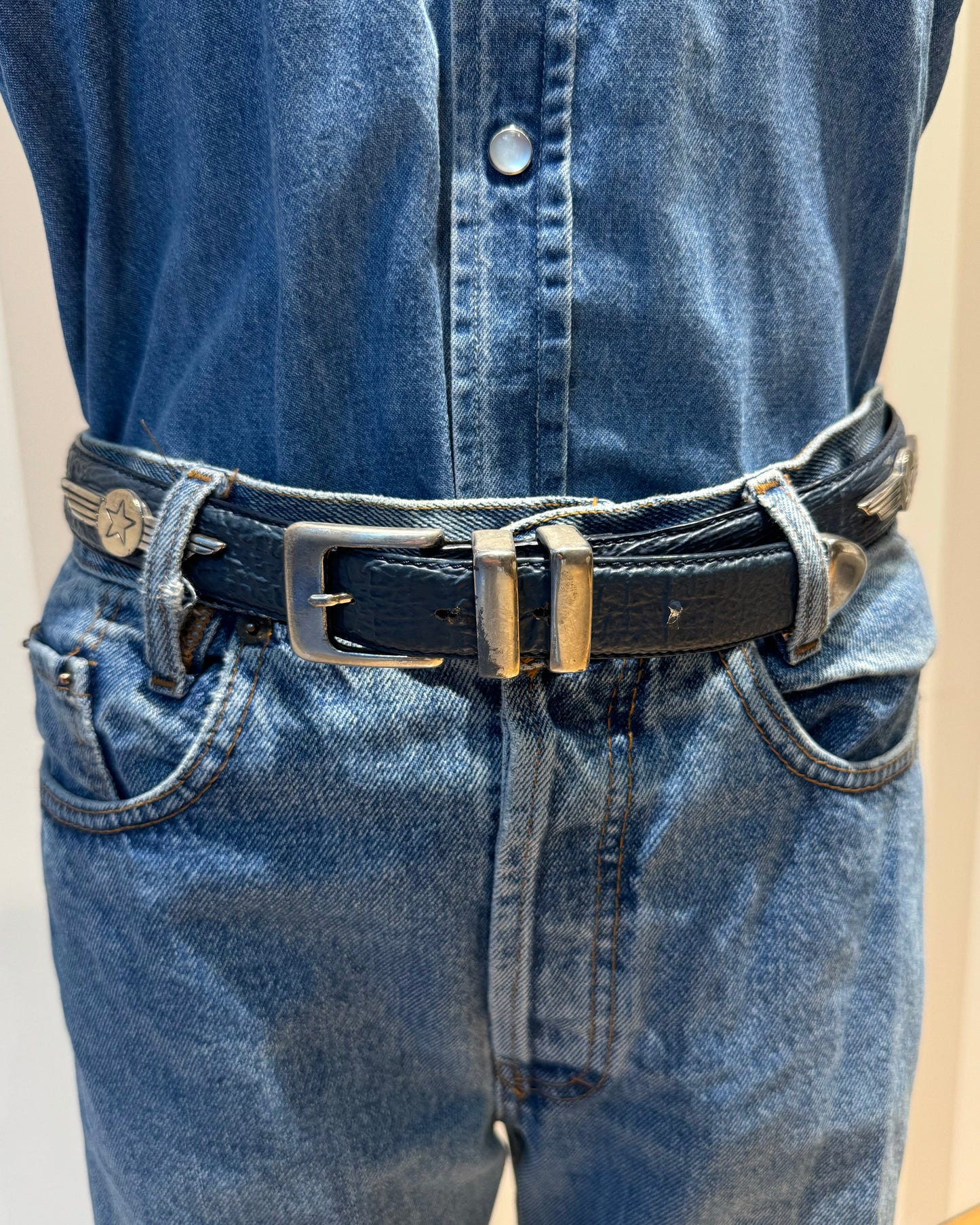 Ceinture bleu marine Richard Gampel