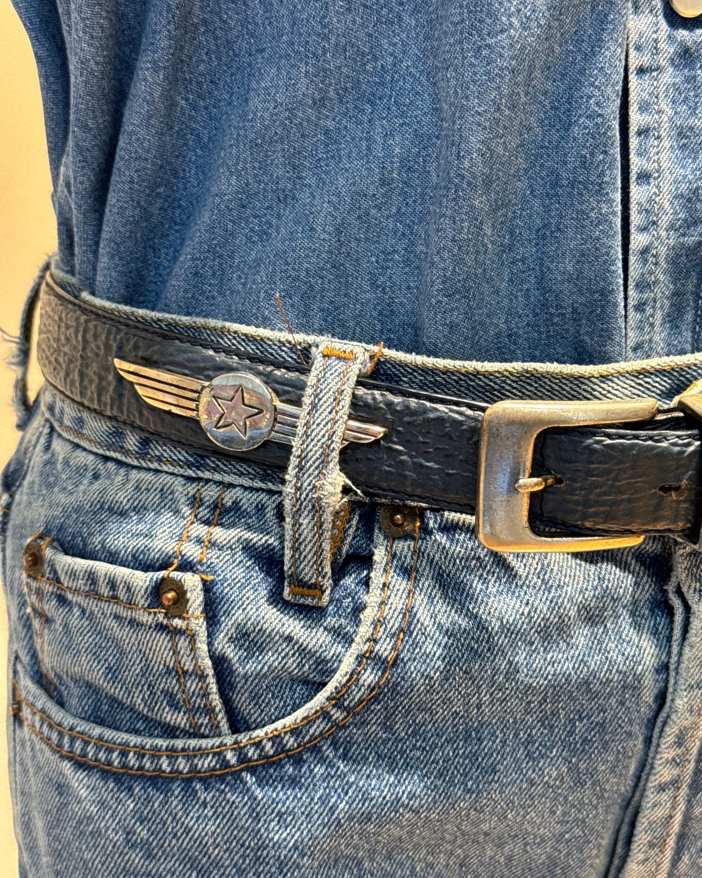 Ceinture bleu marine Richard Gampel