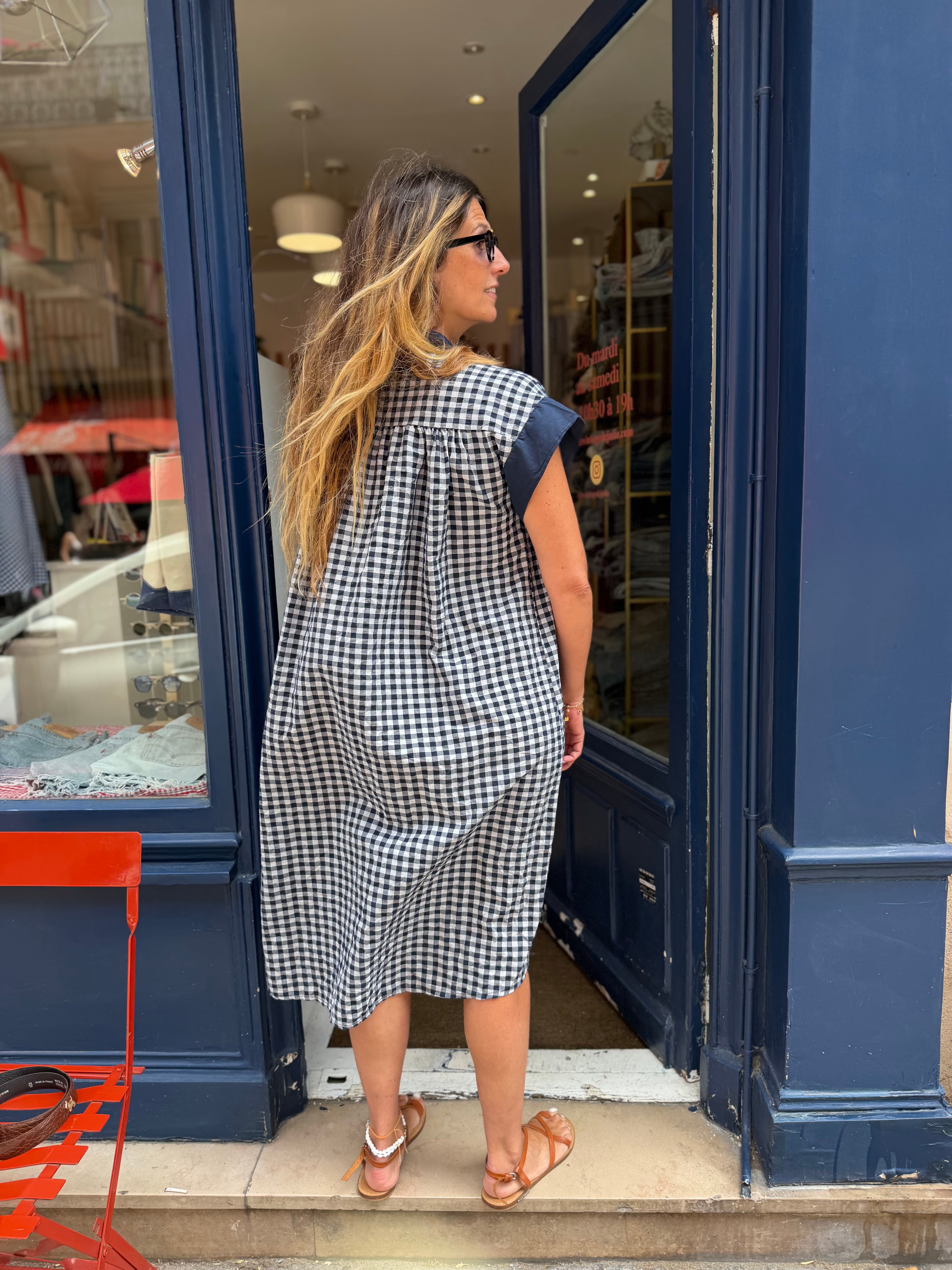 Robe Vichy Bleu