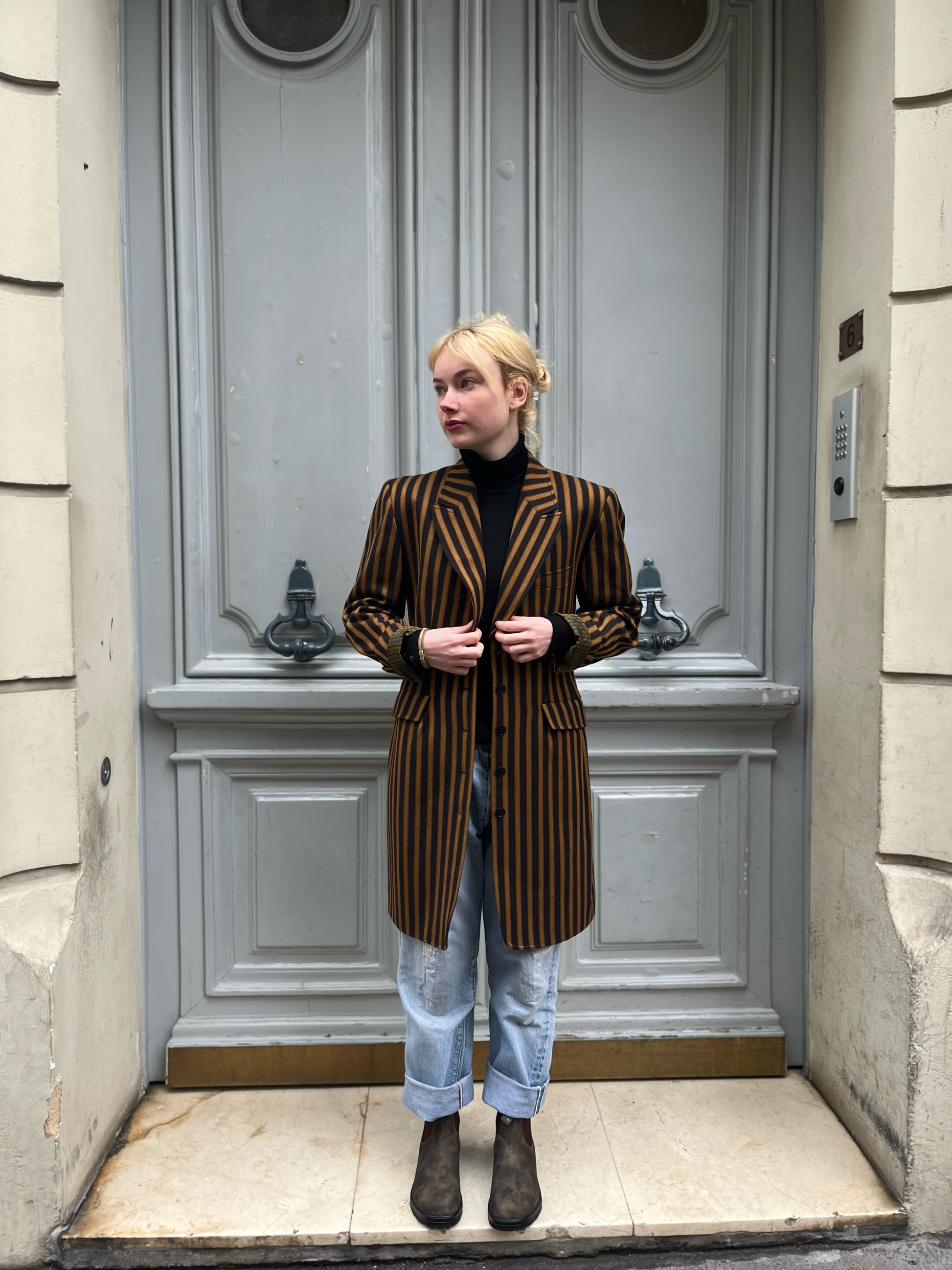 Veste Kenzo longue à rayures