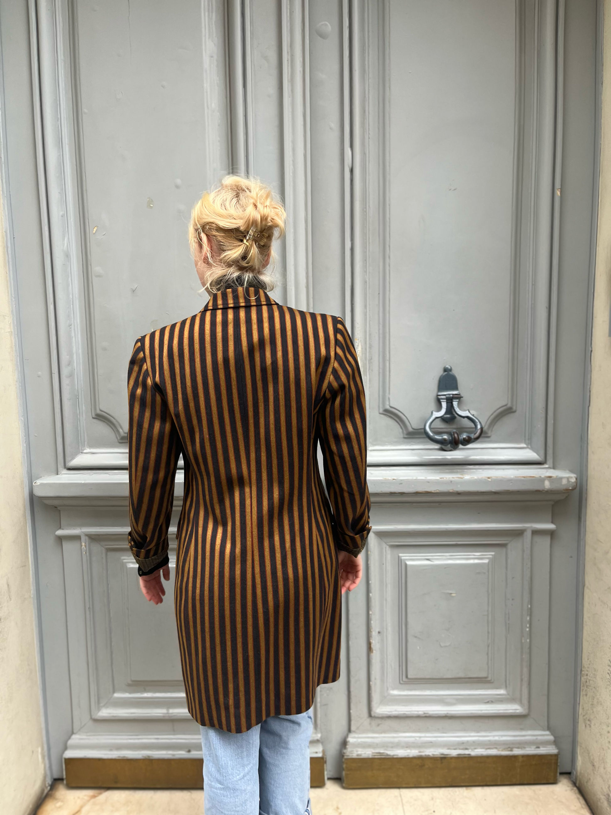 Veste Kenzo longue à rayures