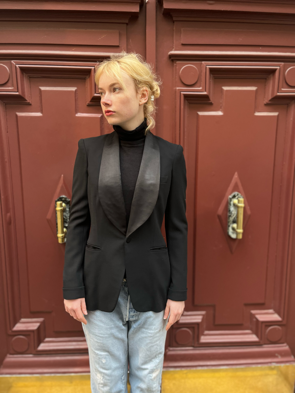 Blazer Ralph Lauren Purple en laine noire