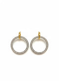 Boucles d’oreilles anneaux pavés