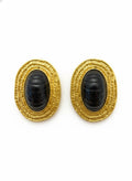 Boucles d’oreilles ovales vintage