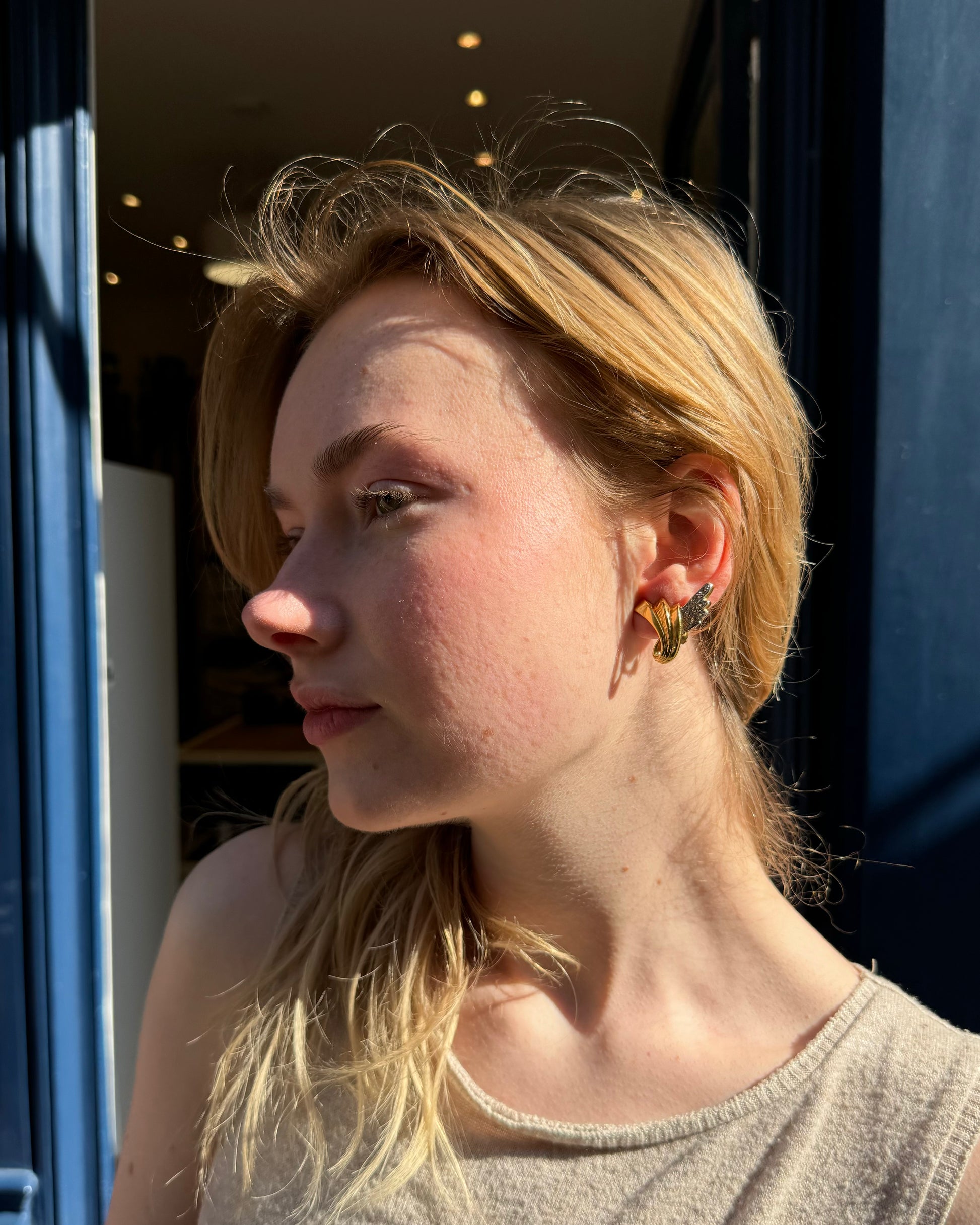 Boucles d'oreilles dorées