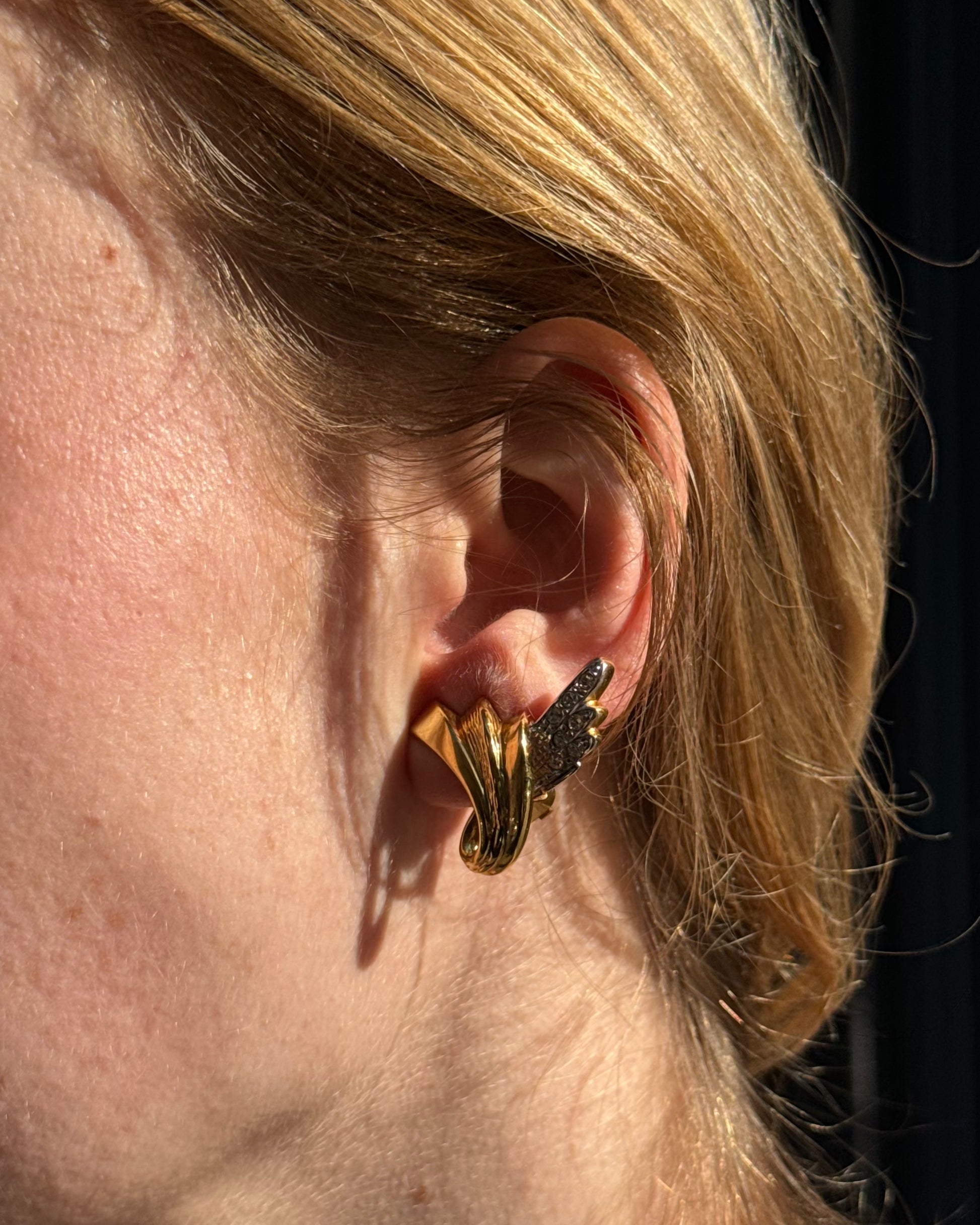 Boucles d'oreilles dorées