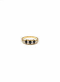 Bague dorée ornée de pierres
