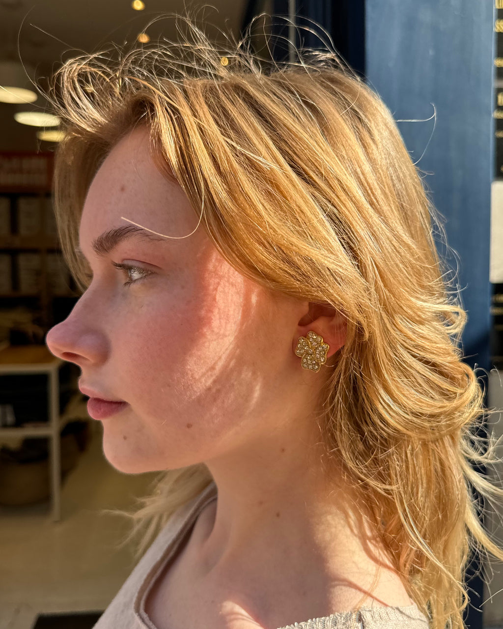 Boucles d'oreilles trèfle Monet