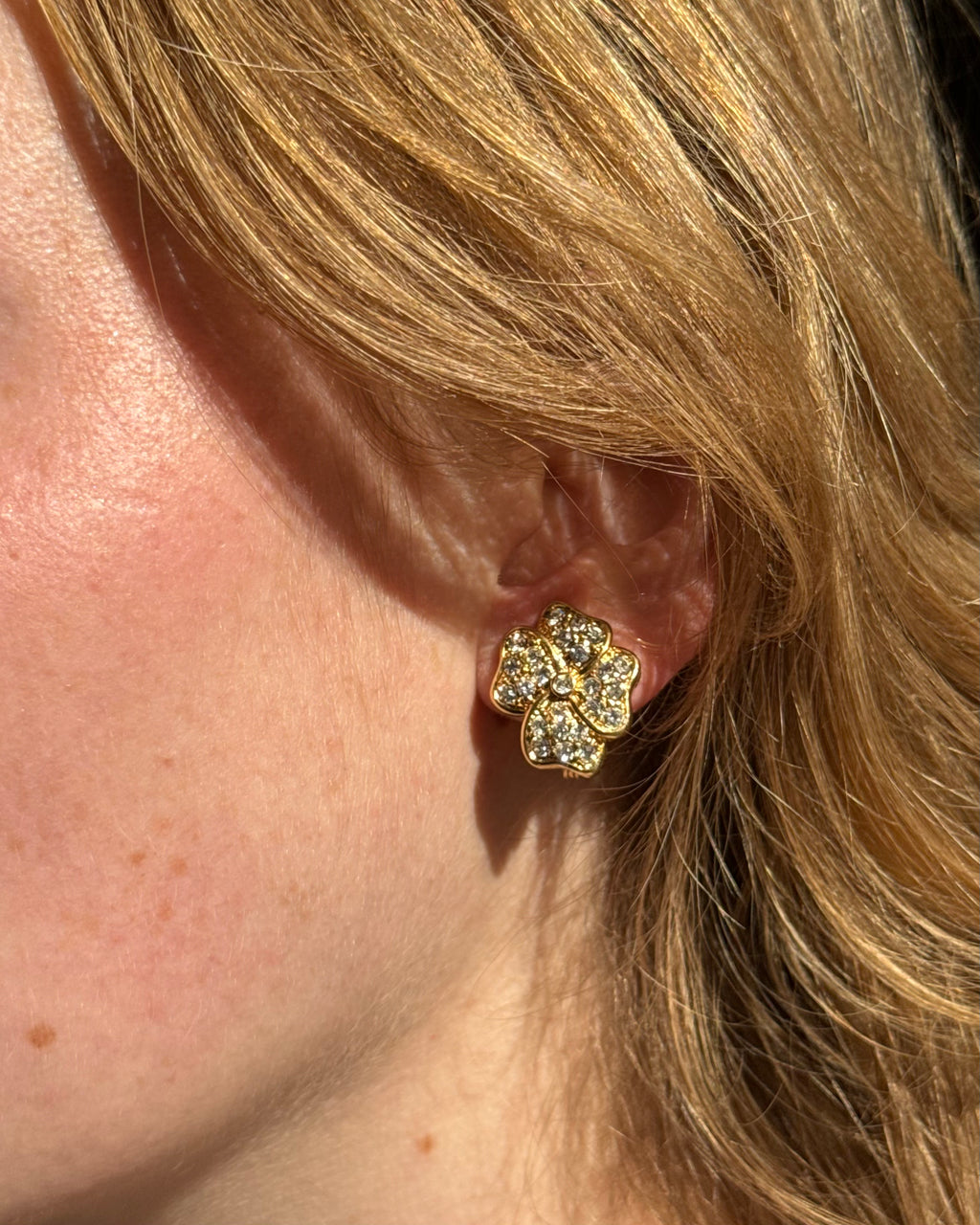 Boucles d'oreilles trèfle Monet