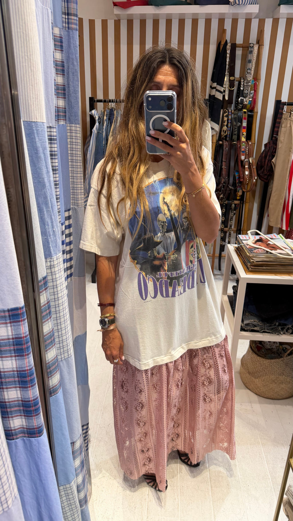 Robe upcyclée « Grateful Dead »