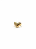 Bague cœur doré texturé