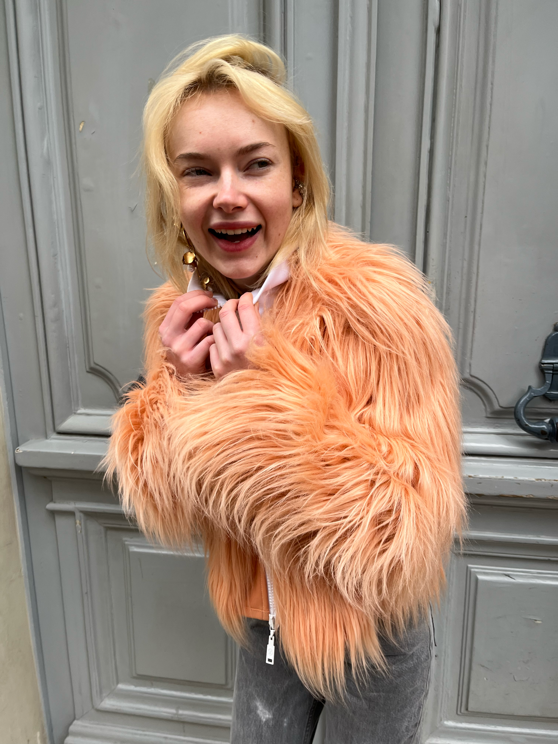 Veste Louis Vuitton en fausse fourrure