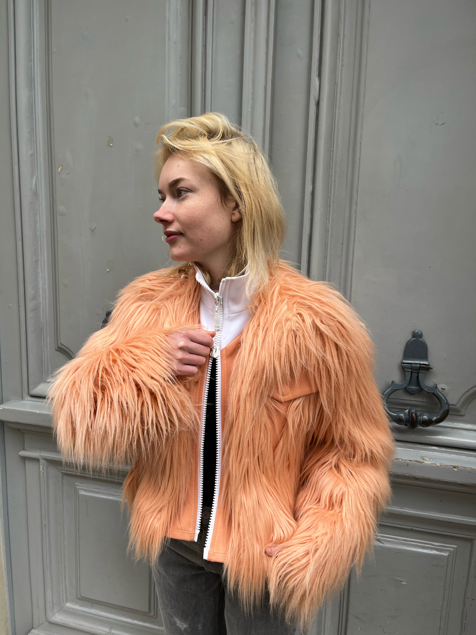 Veste Louis Vuitton en fausse fourrure