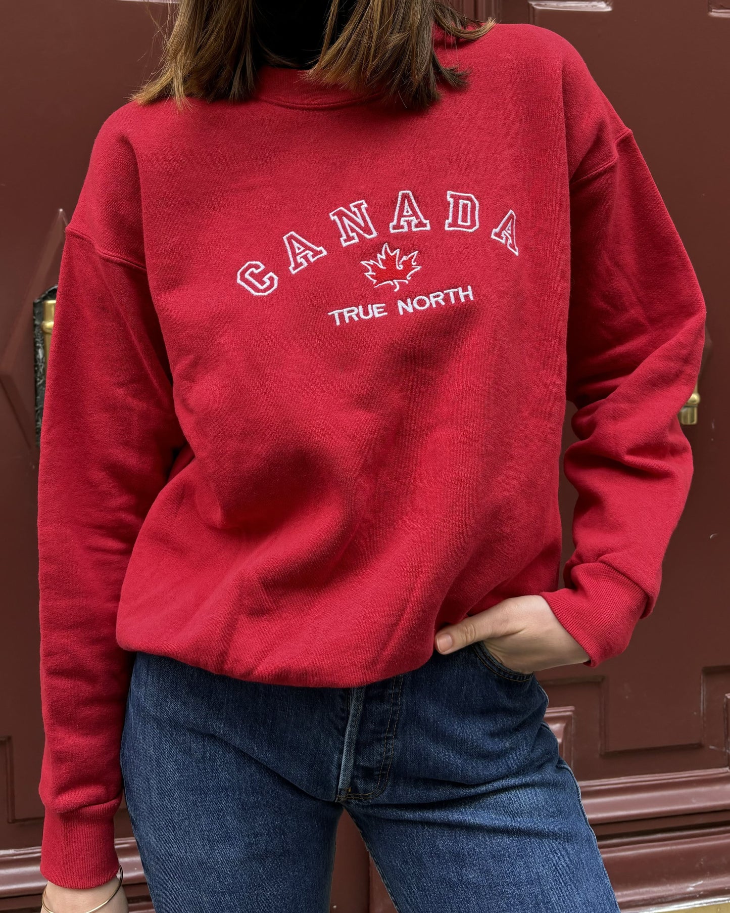 Sweat rouge Canada
