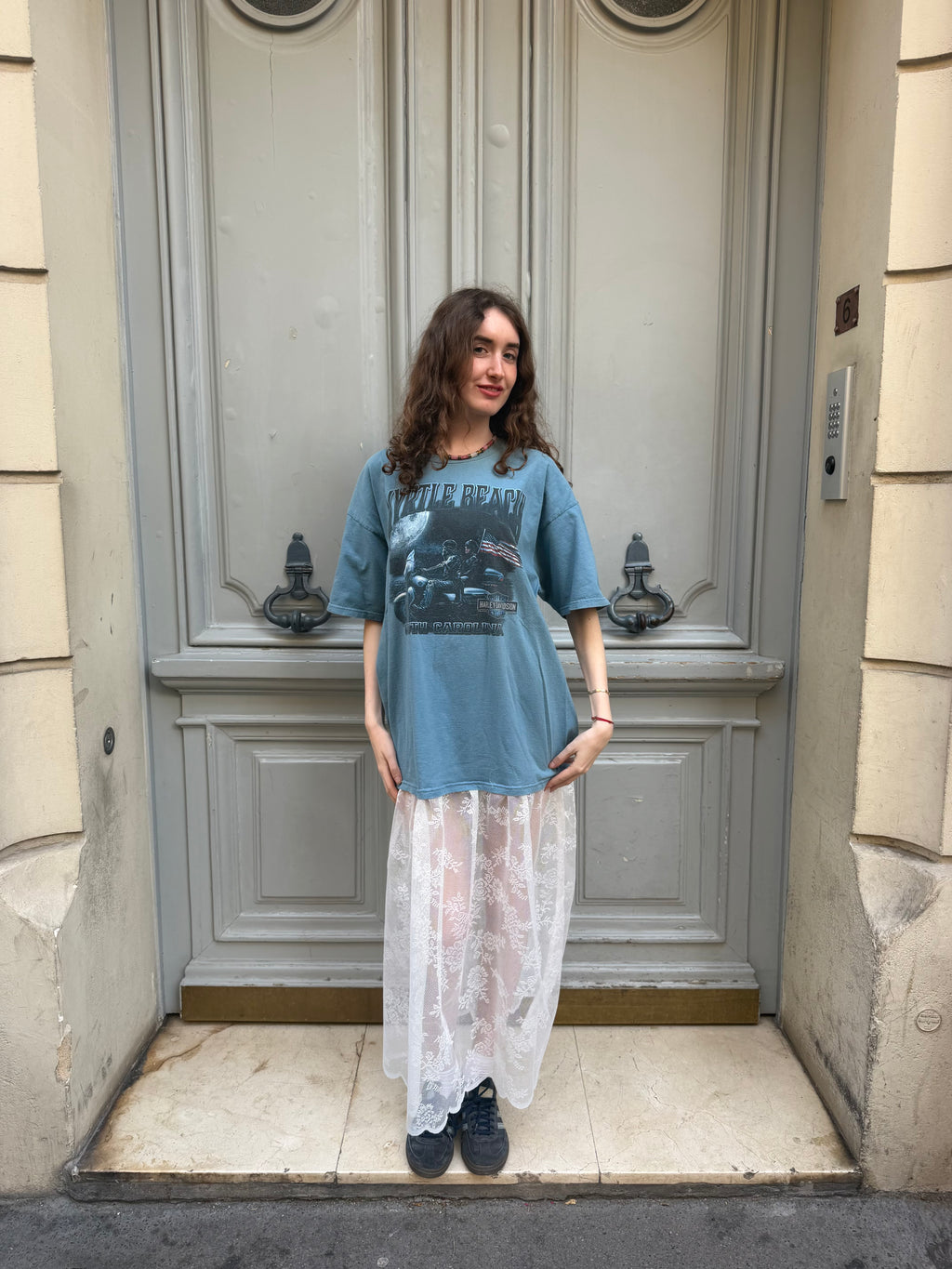 Robe upcyclée Harley-Davidson