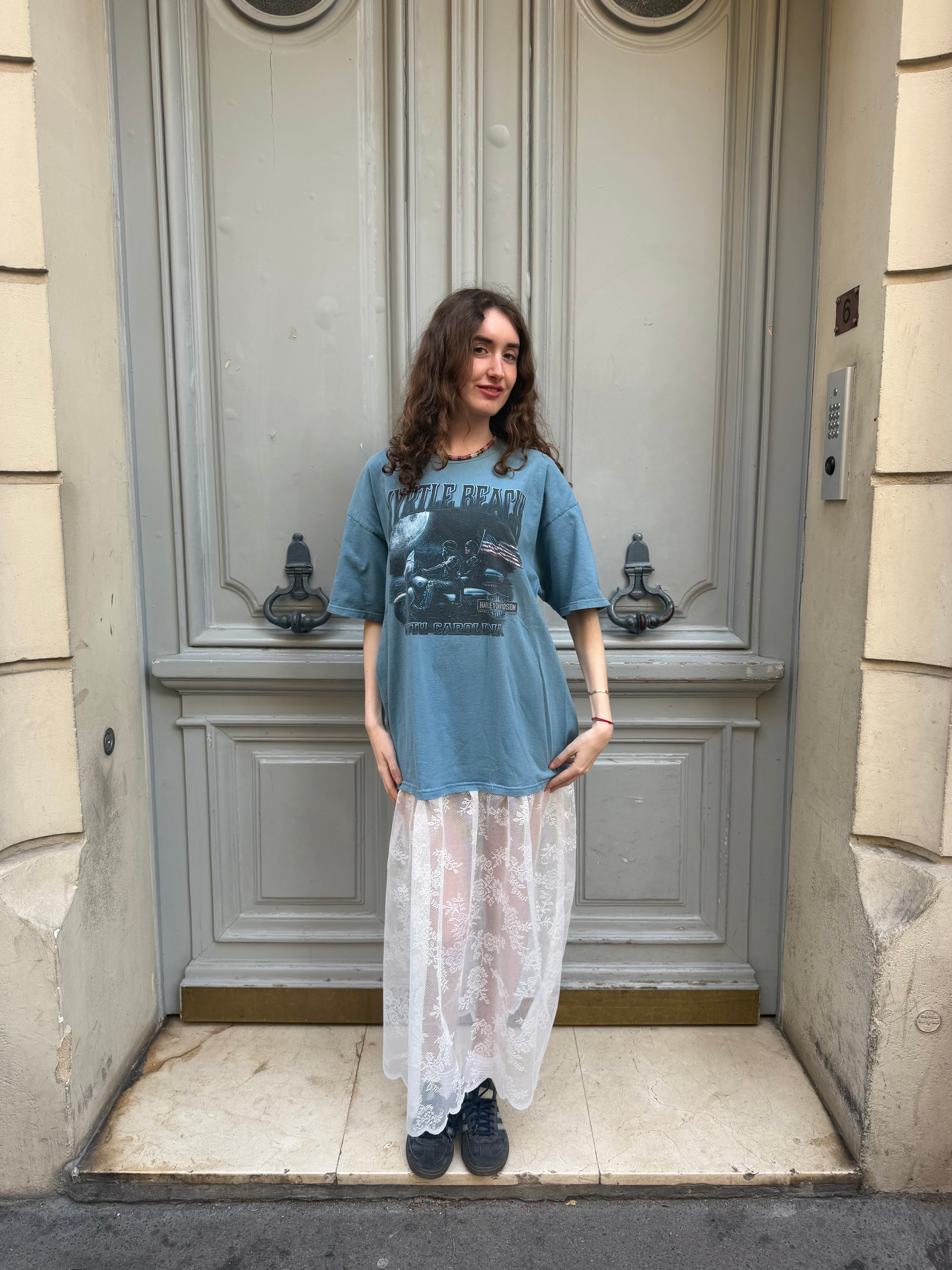 Robe upcyclée Harley-Davidson