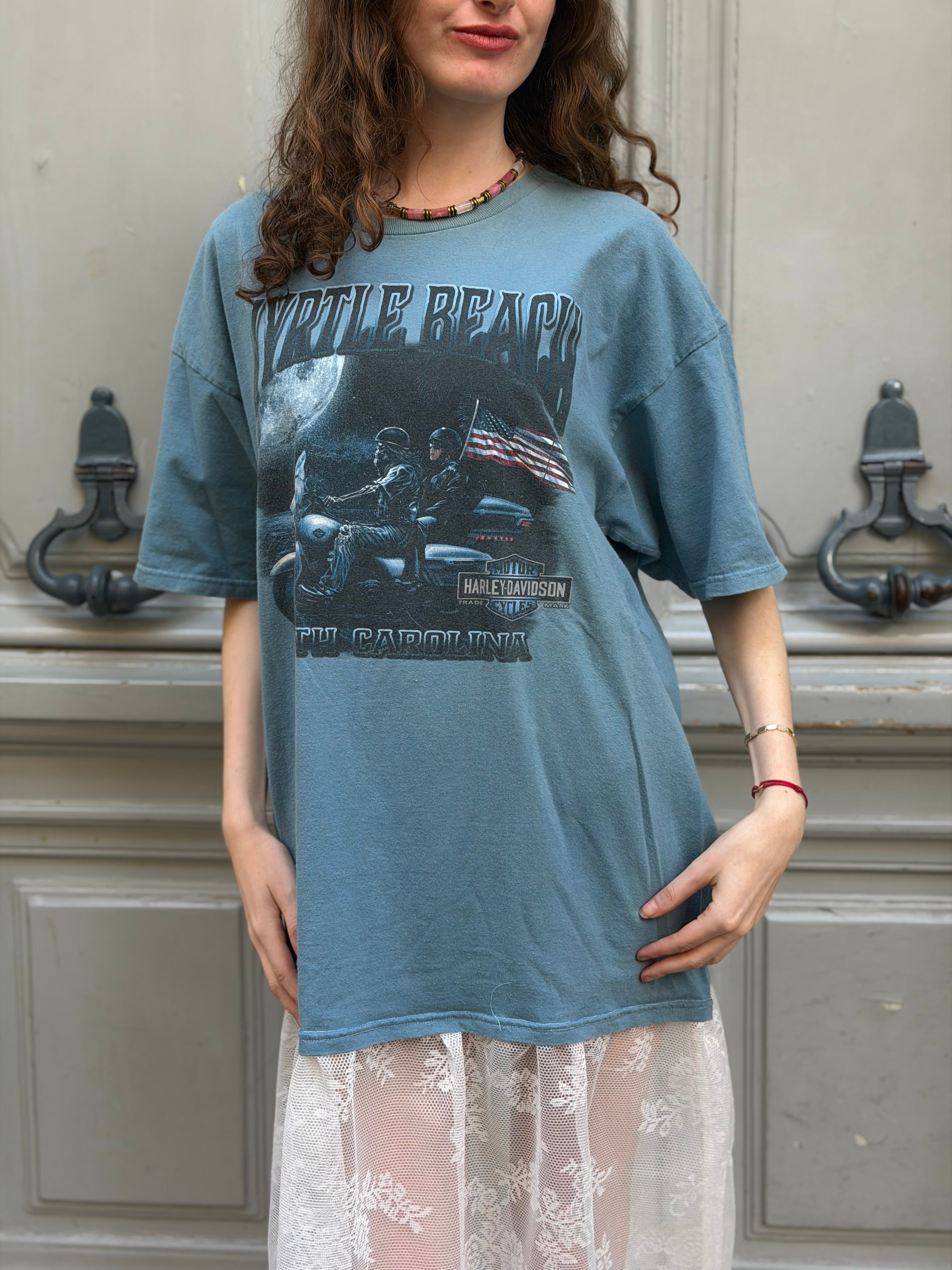 Robe upcyclée Harley-Davidson