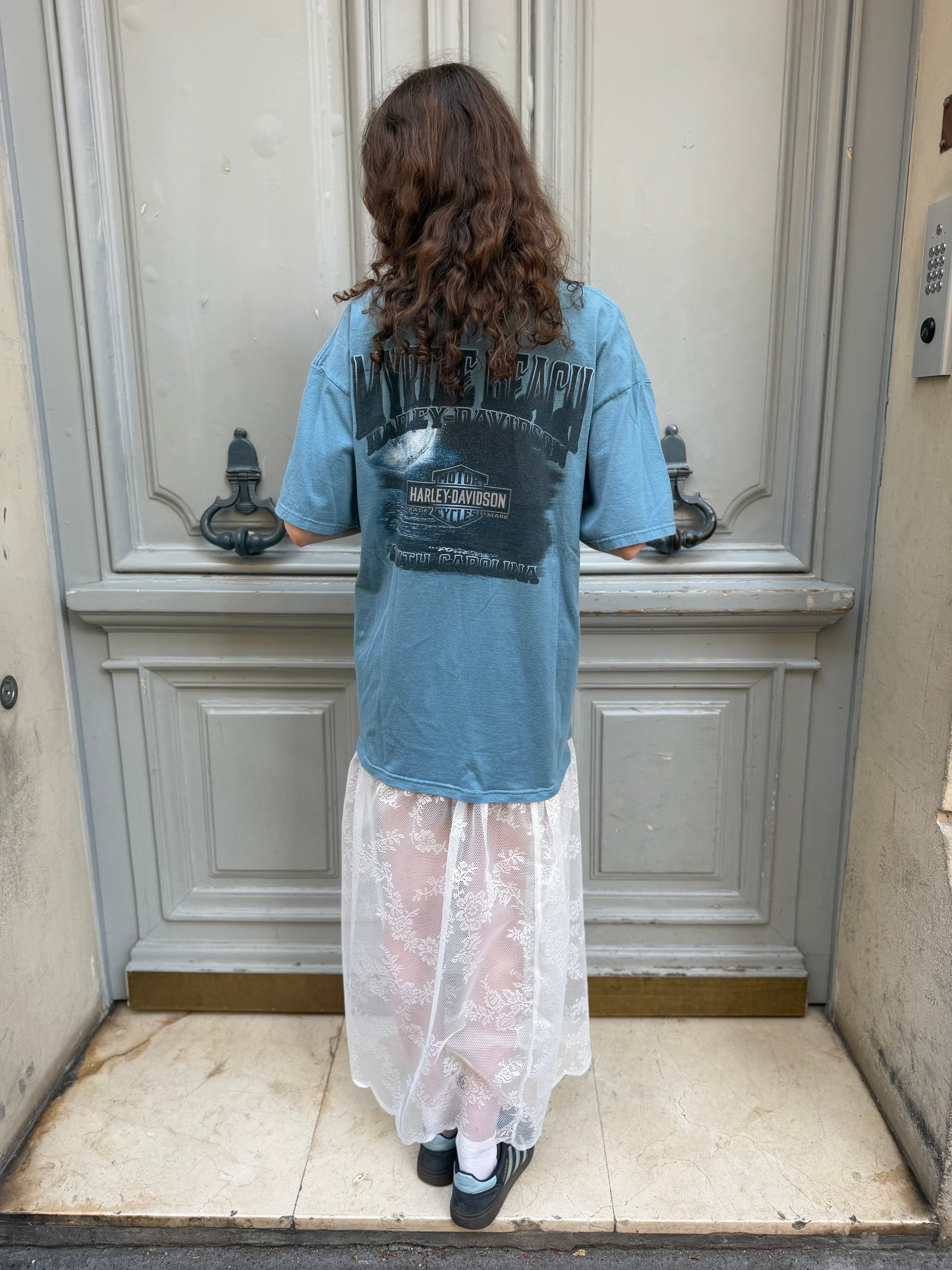 Robe upcyclée Harley-Davidson