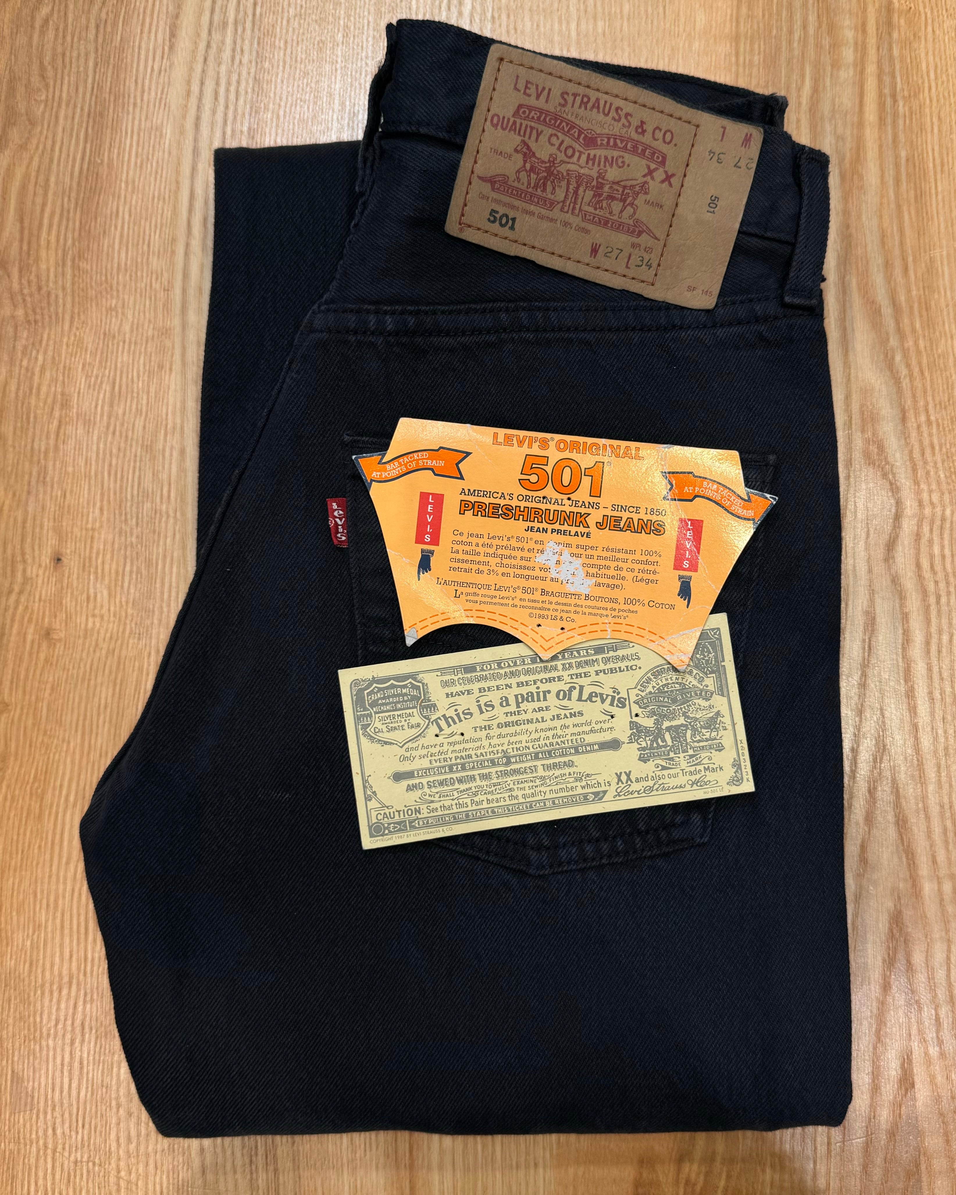 Jeans Levi's 501 W27 L34 - numéro 1U