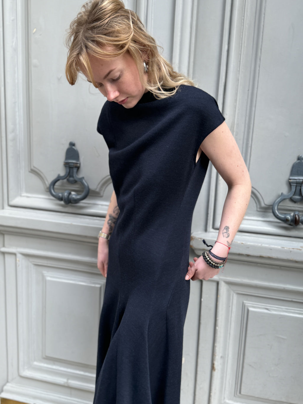 Robe Lanvin bleu marine