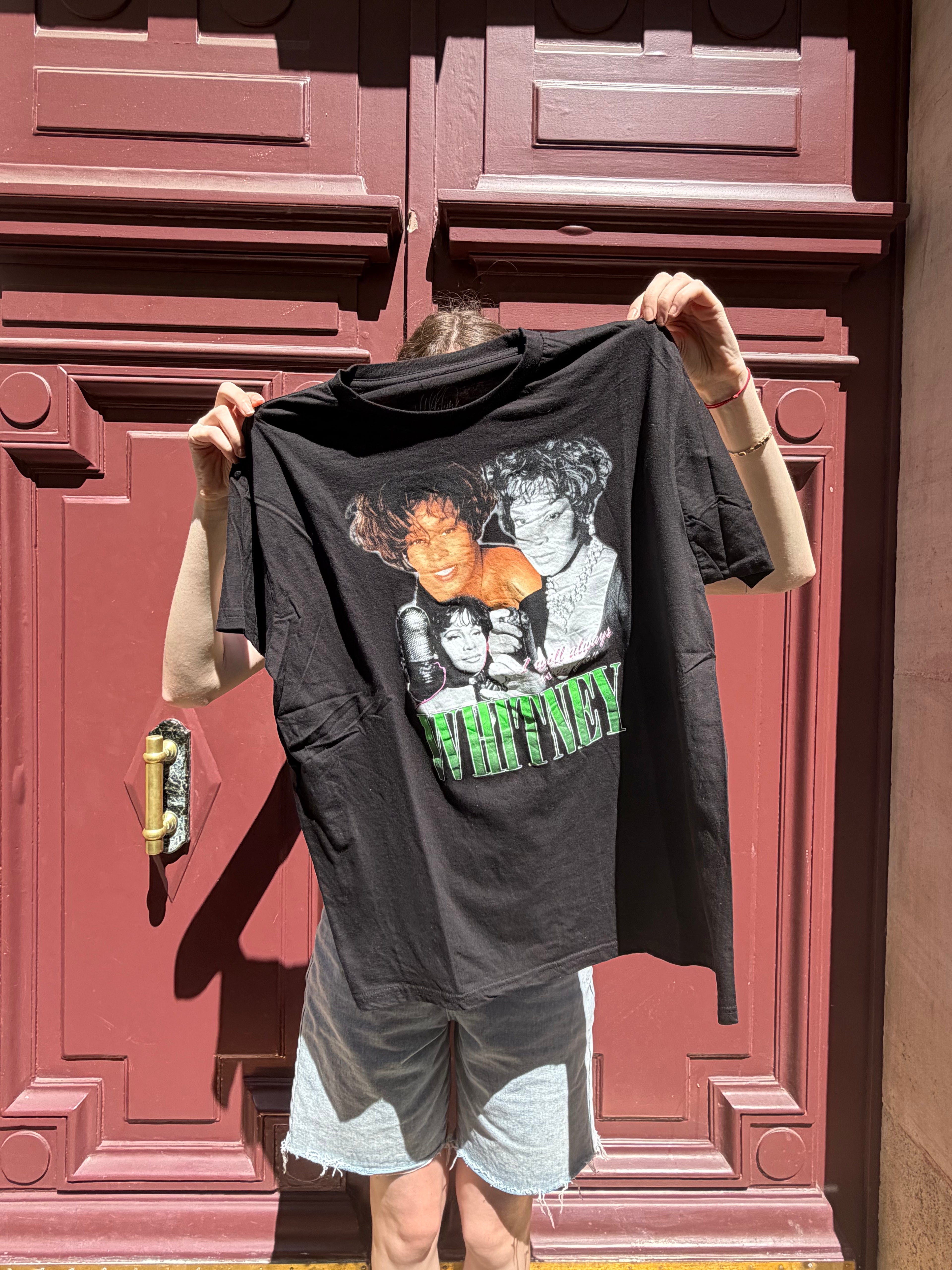 T-shirt noir Whitney Houston